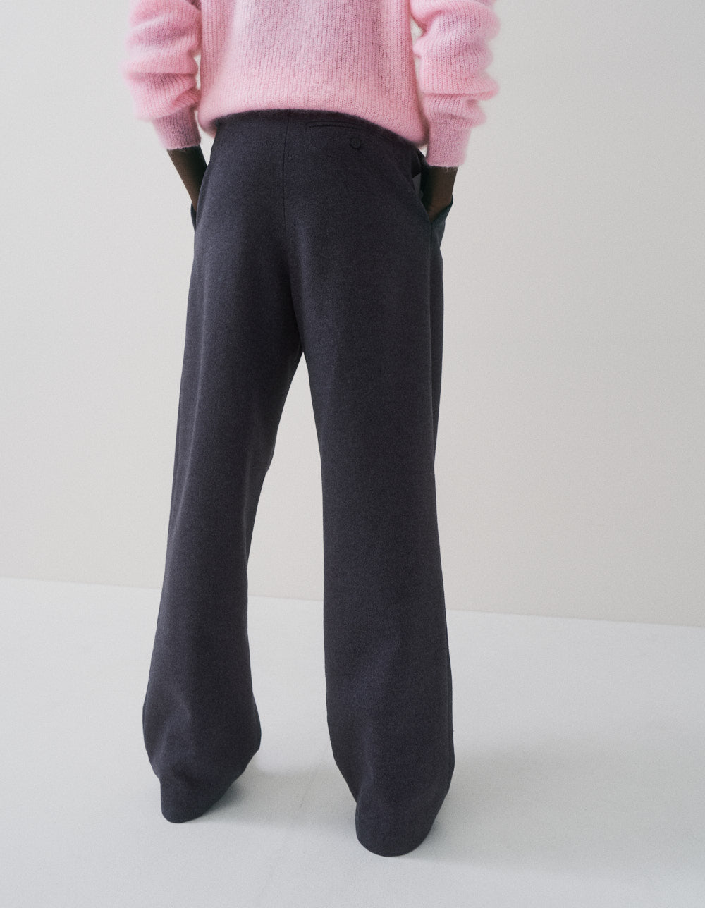 DIANE PANTS / DK. GREY MELE FLANNEL