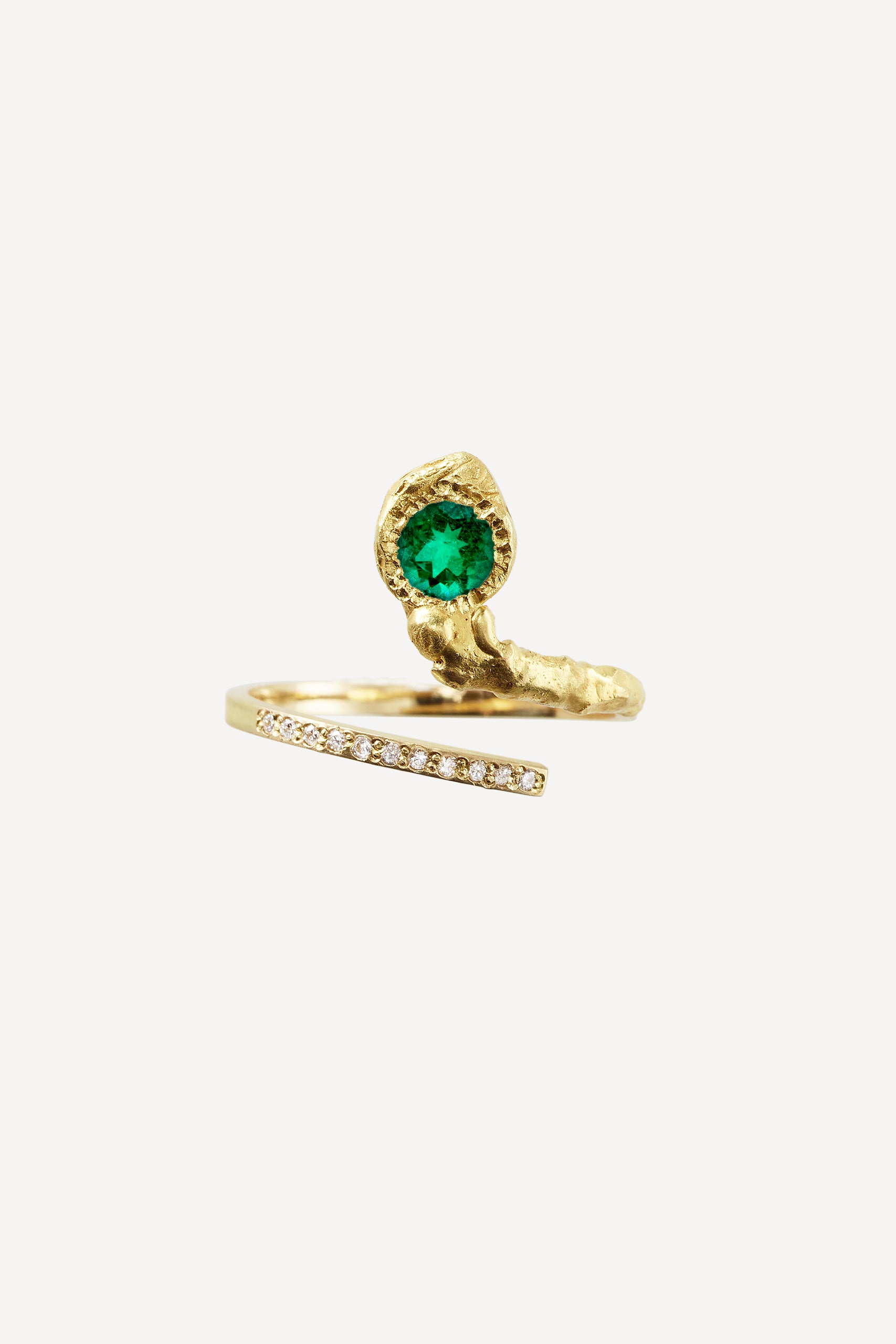 ELHANATI, EVA 0,35CT EMERALD 18K GOLD RING