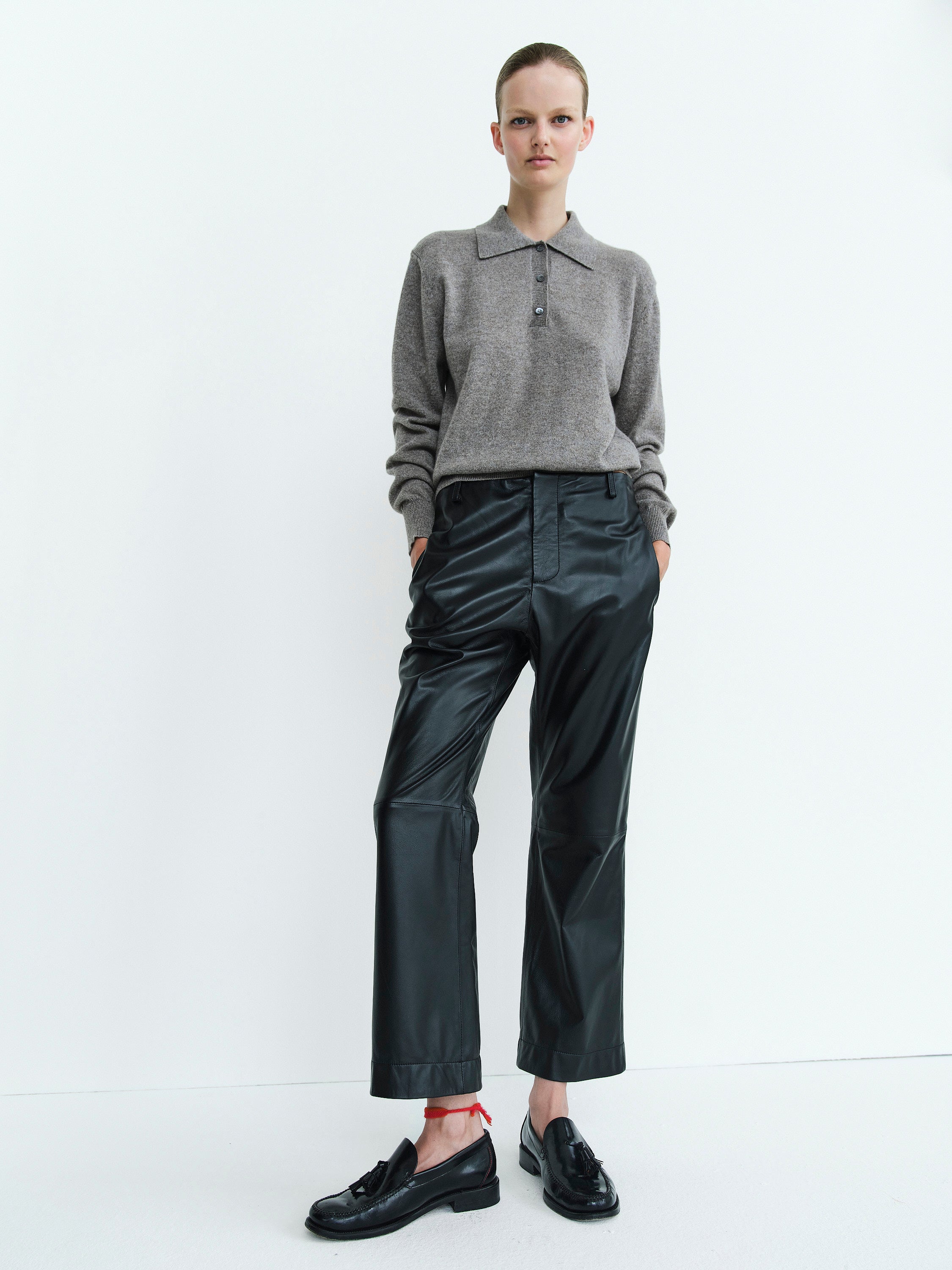 TOM PANTS / BLACK NAPPA