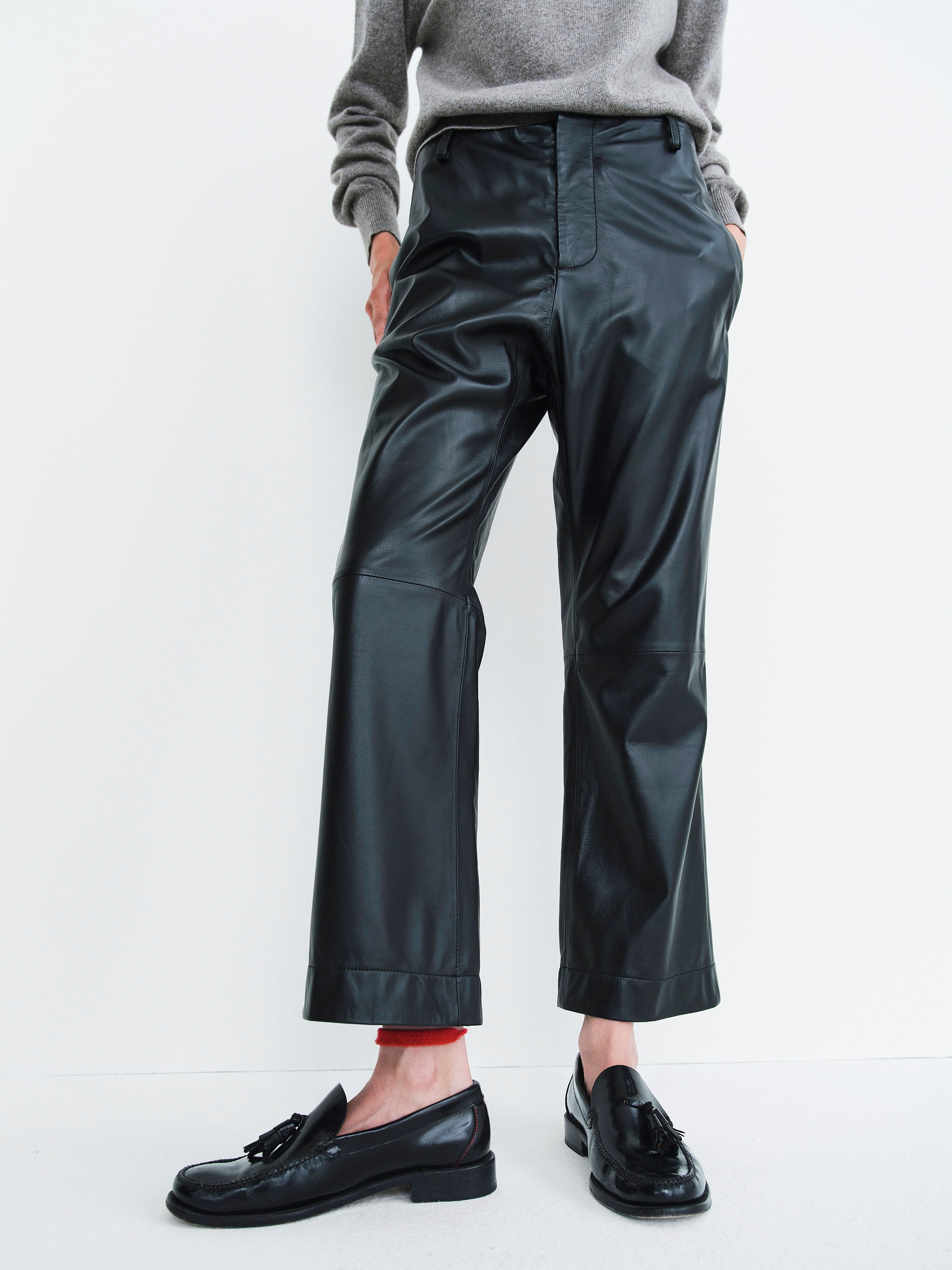 TOM PANTS / BLACK NAPPA