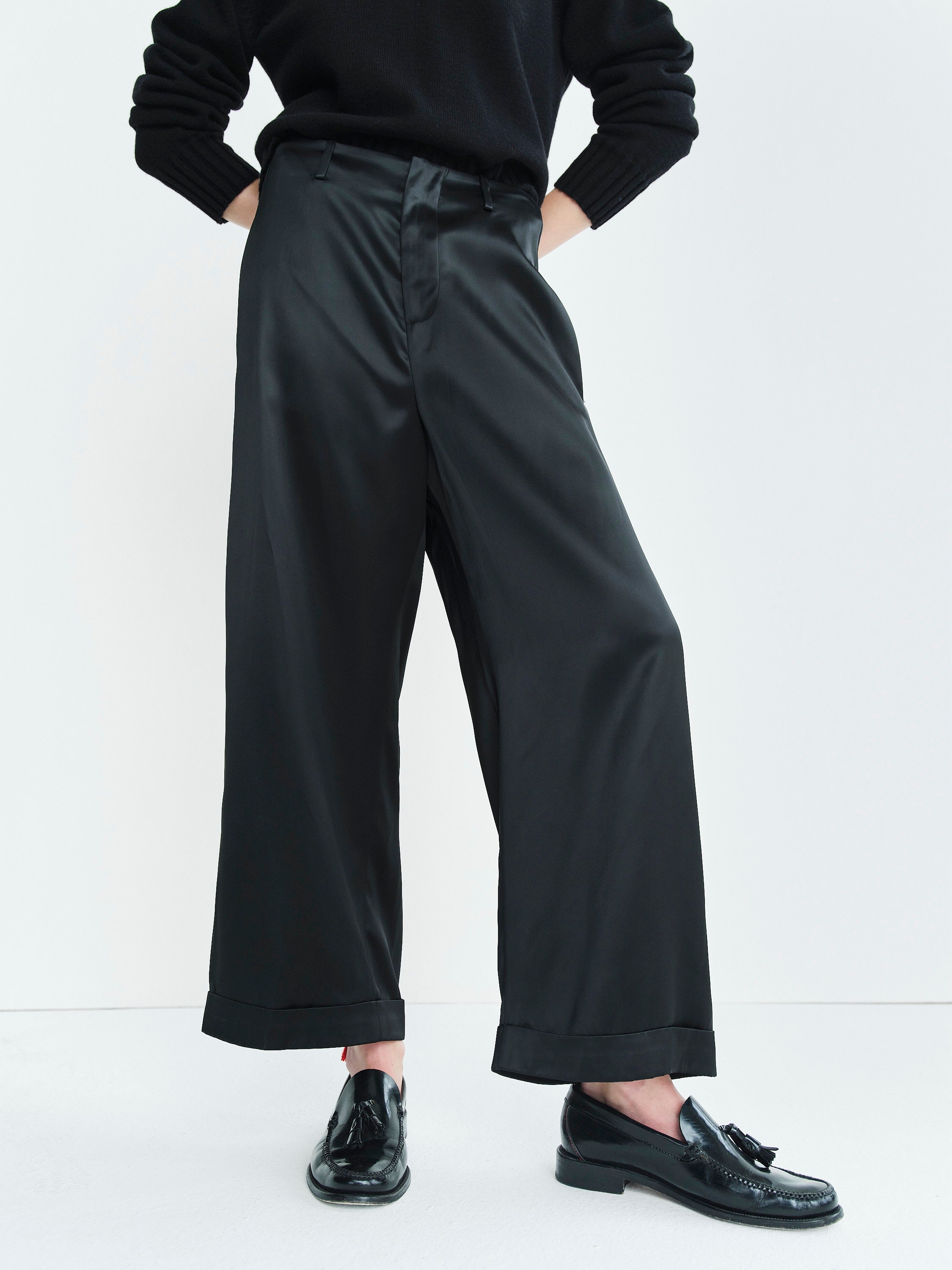TILDA PANTS / BLACK VISCOSE