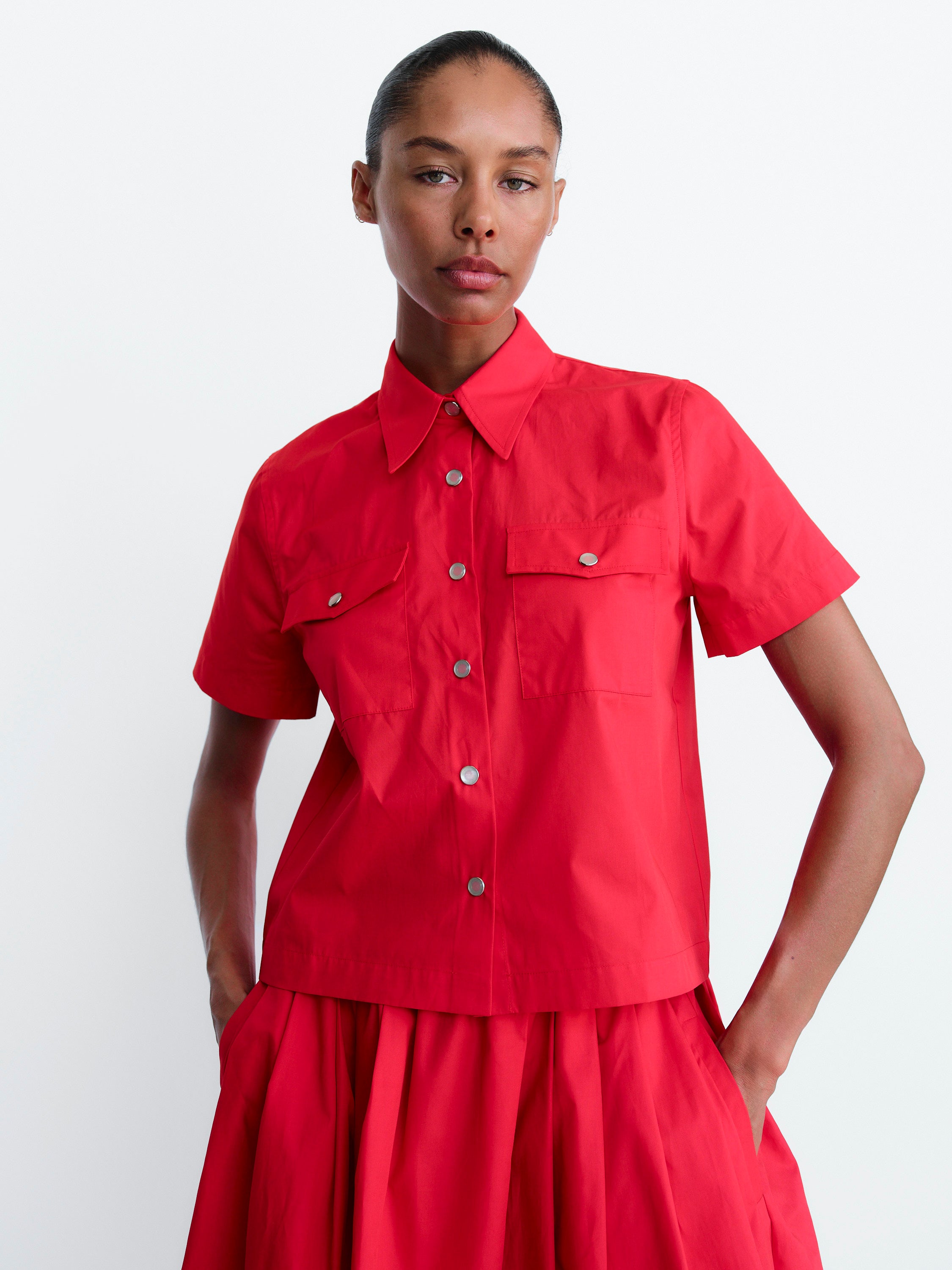 KNOX SHIRT / TRAFFIC RED