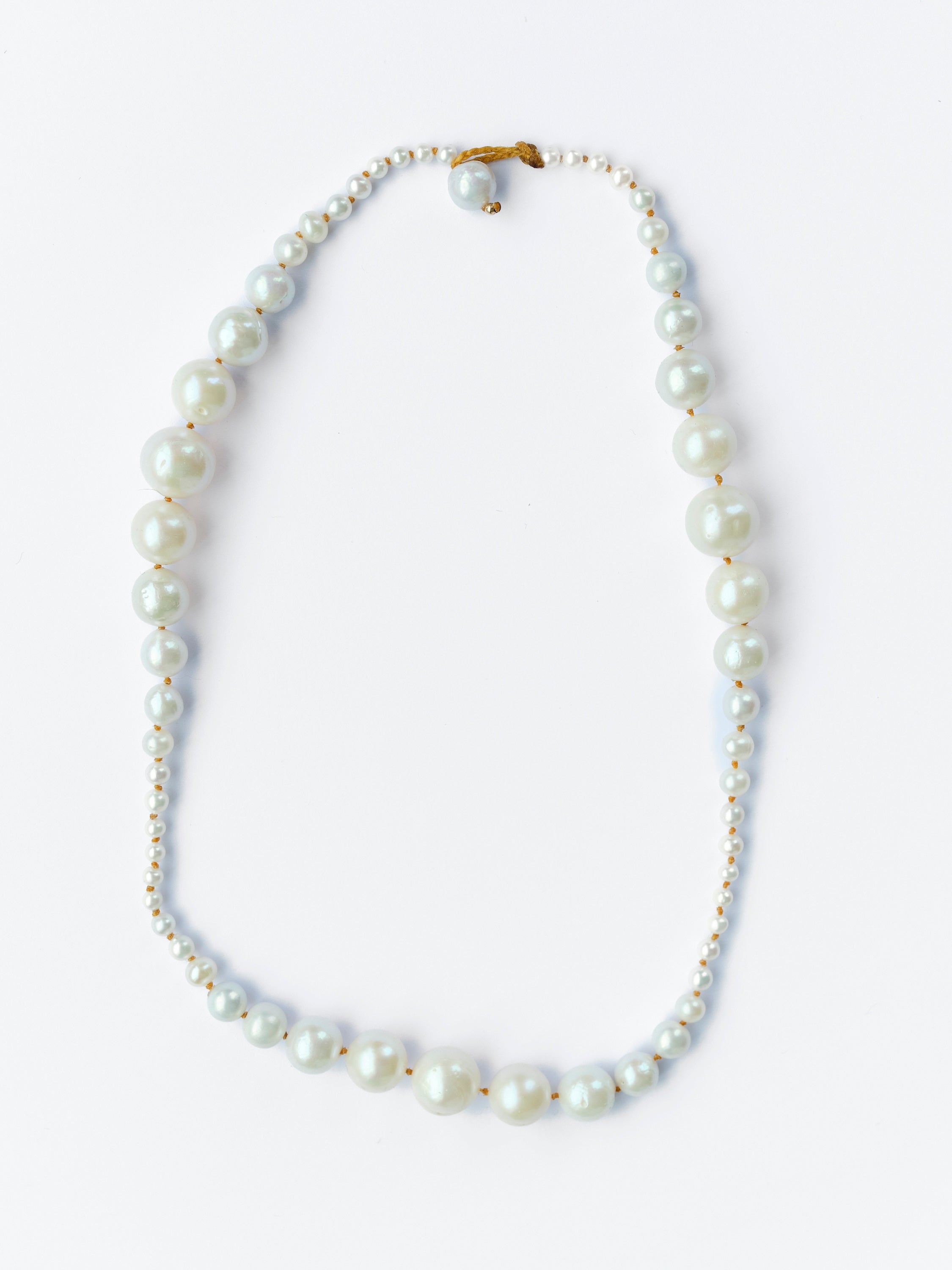 MARICHELLE / CLASSIC PEARL NECKLACE, NUDE CORD