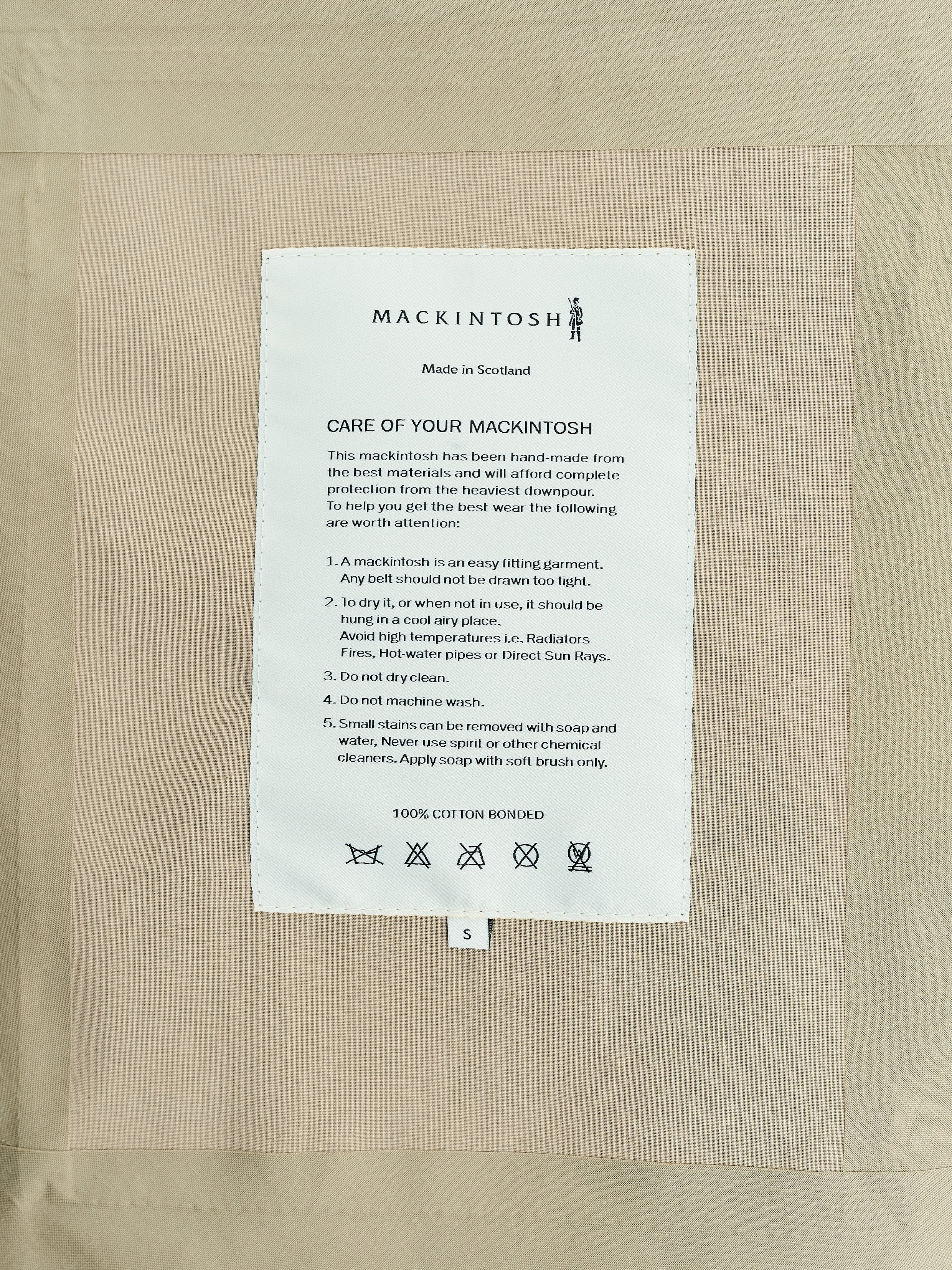 RIKA STUDIOS X MACKINTOSH, FRANK JACKET / FAWN