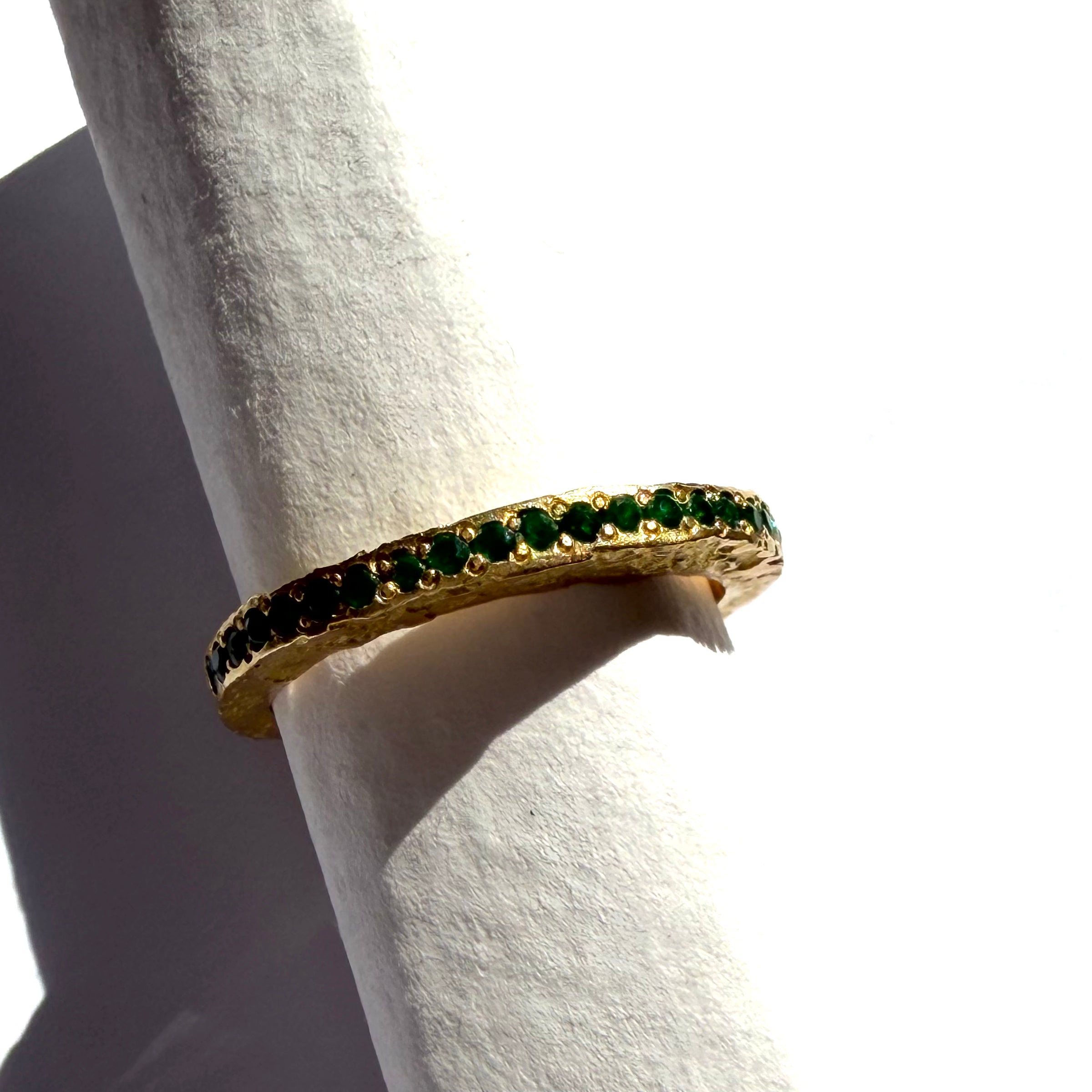 ELHANATI, PALOMA MOON 20 EMERALD 18K GOLD RING