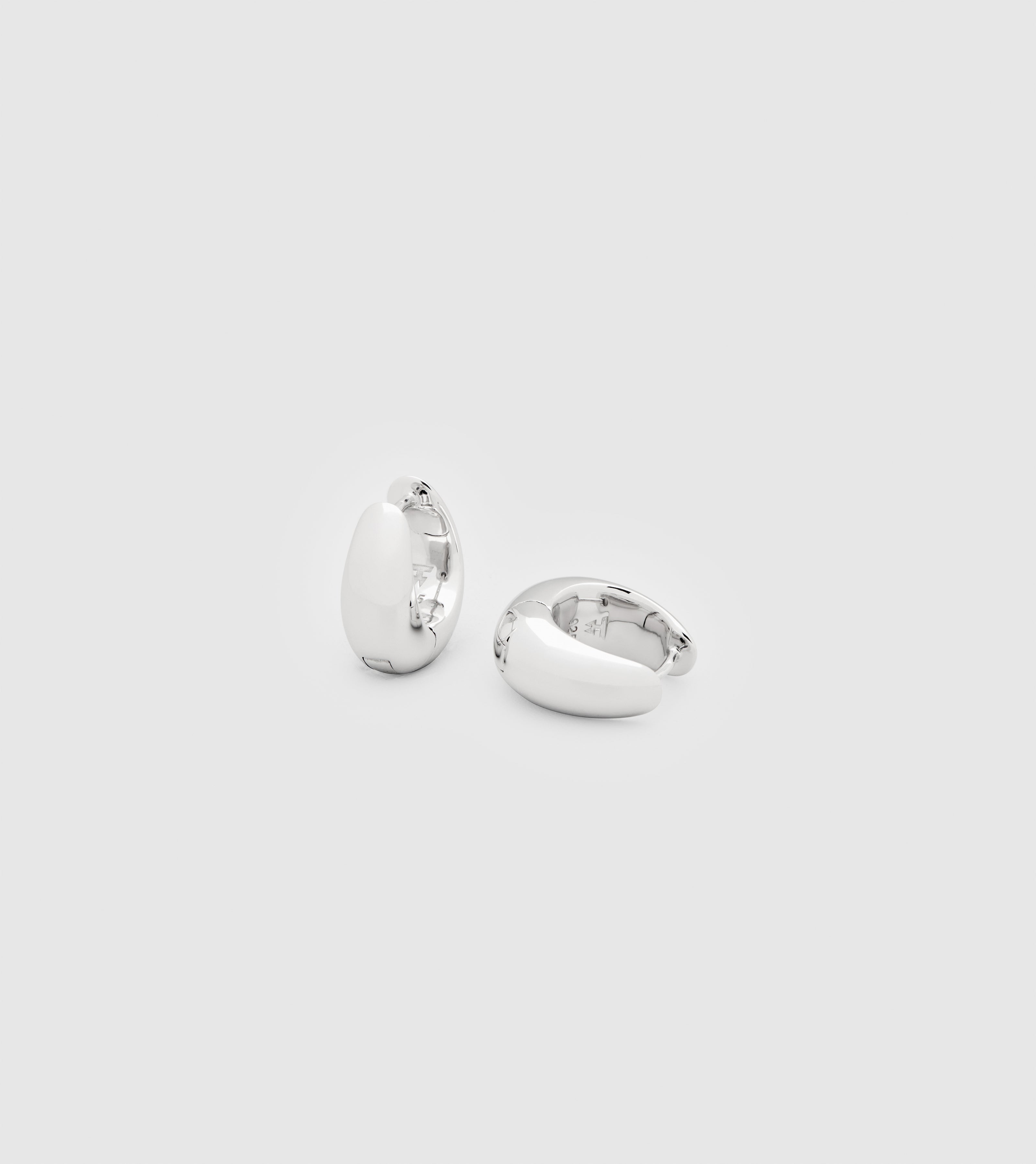TOM WOOD / ICE HOOPS SMALL SILVER