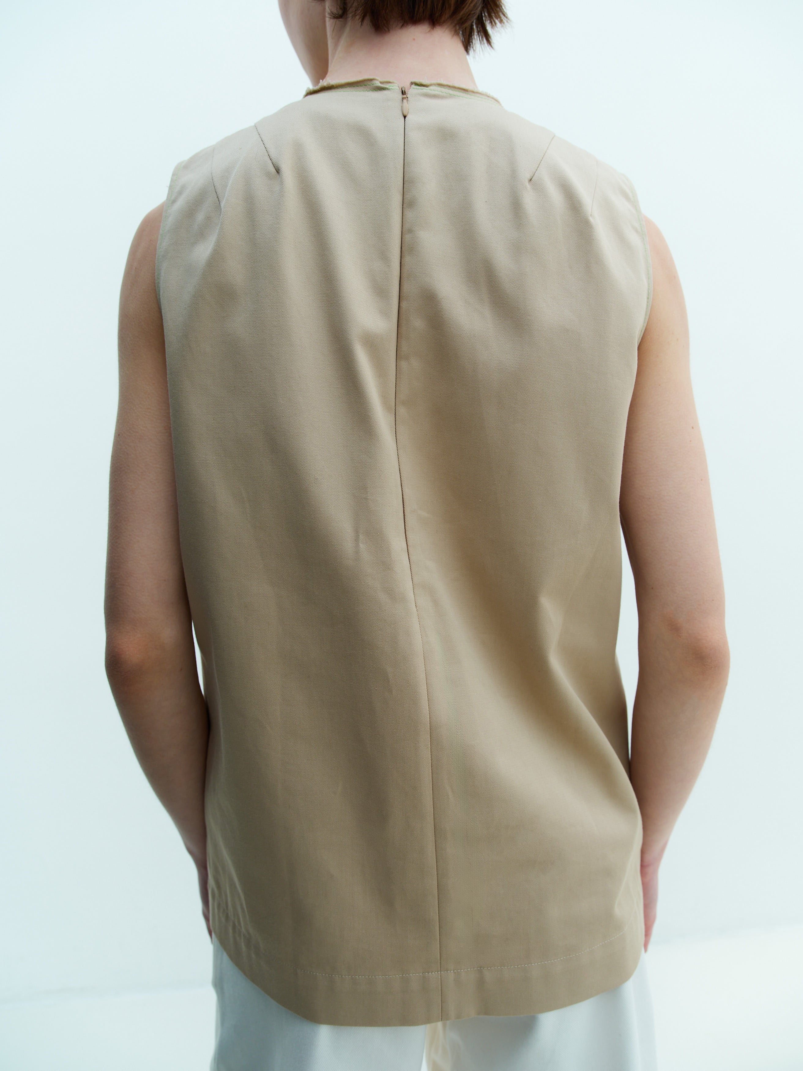 JOHN TOP / KHAKI TWILL