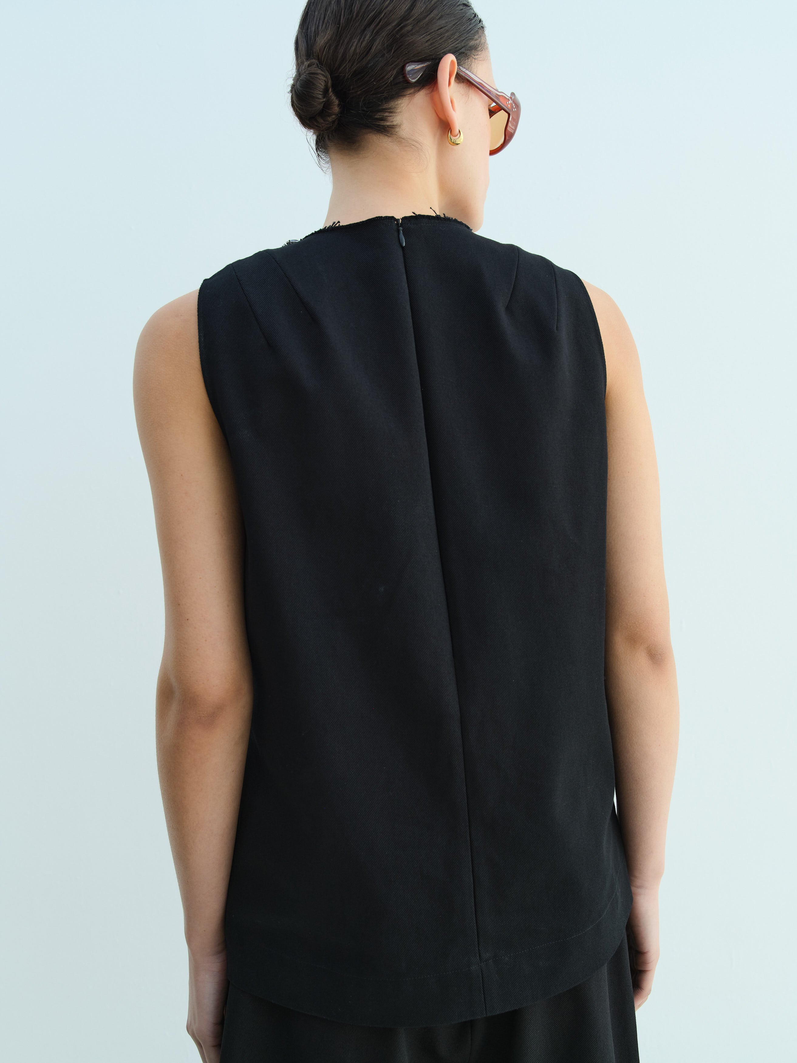 JOHN TOP / BLACK TWILL