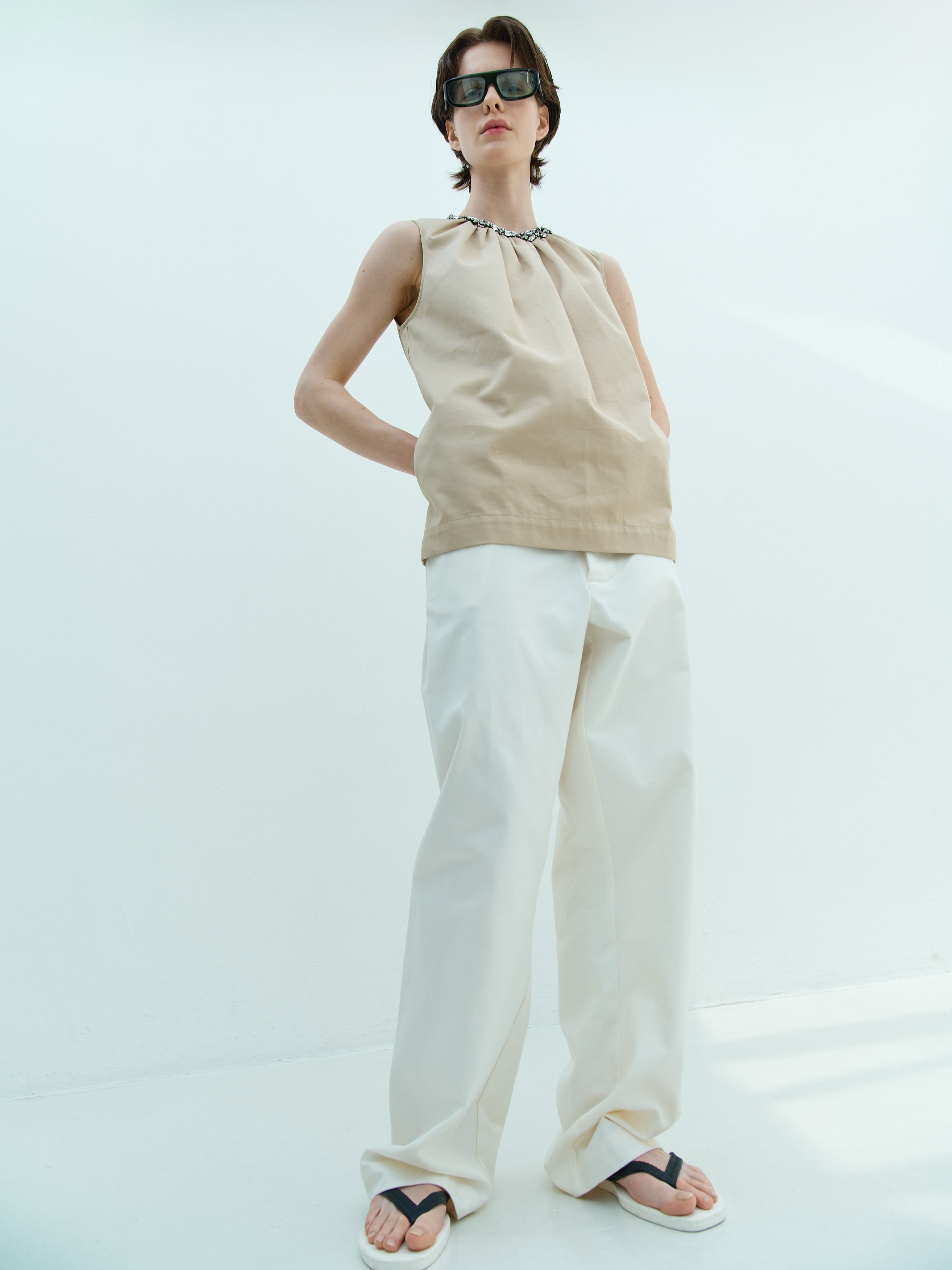 JOHN TOP / KHAKI TWILL