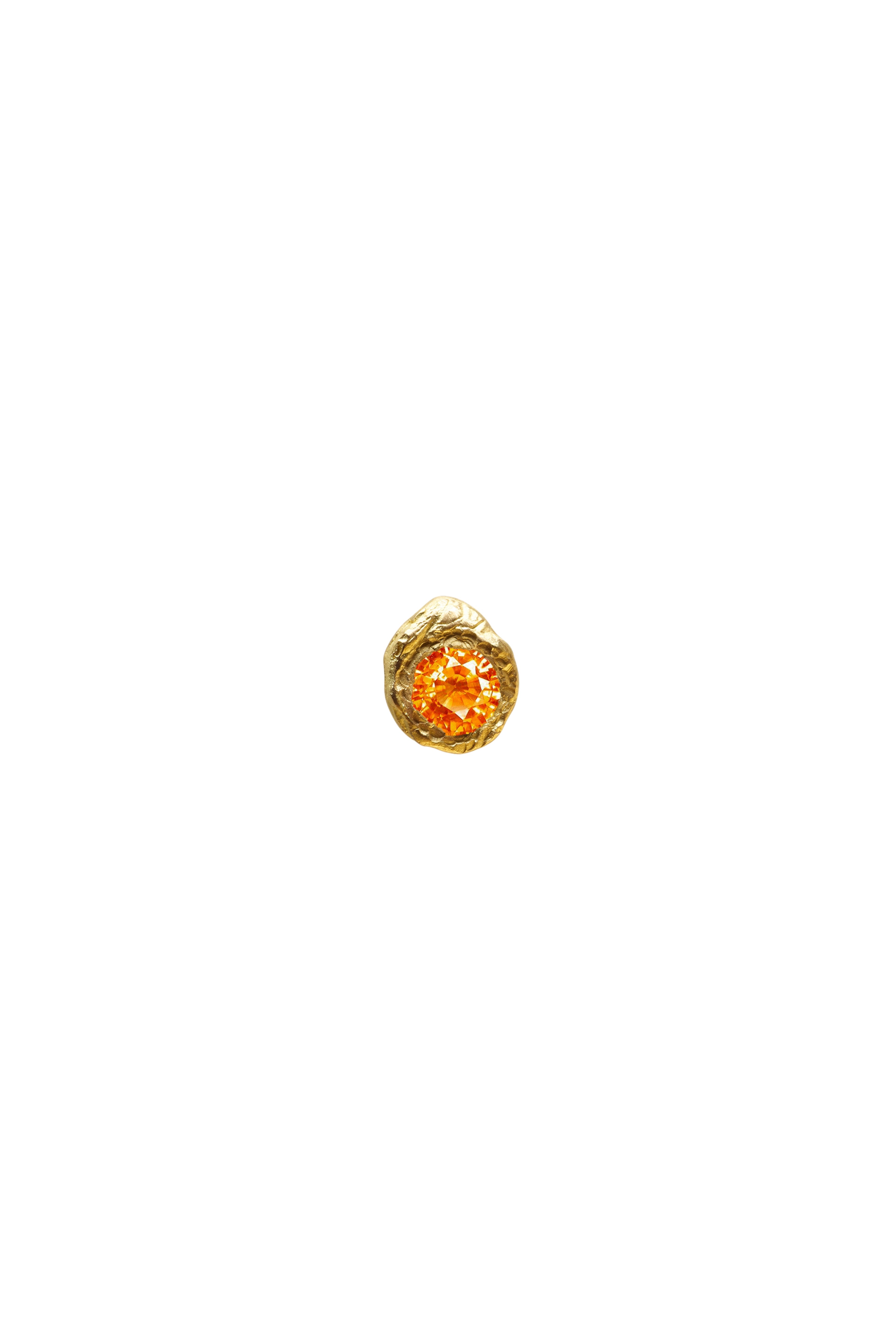 ELHANATI, ODA 0,35CT ORANGE SAPPHIRE 18K GOLD EARRING, SINGLE