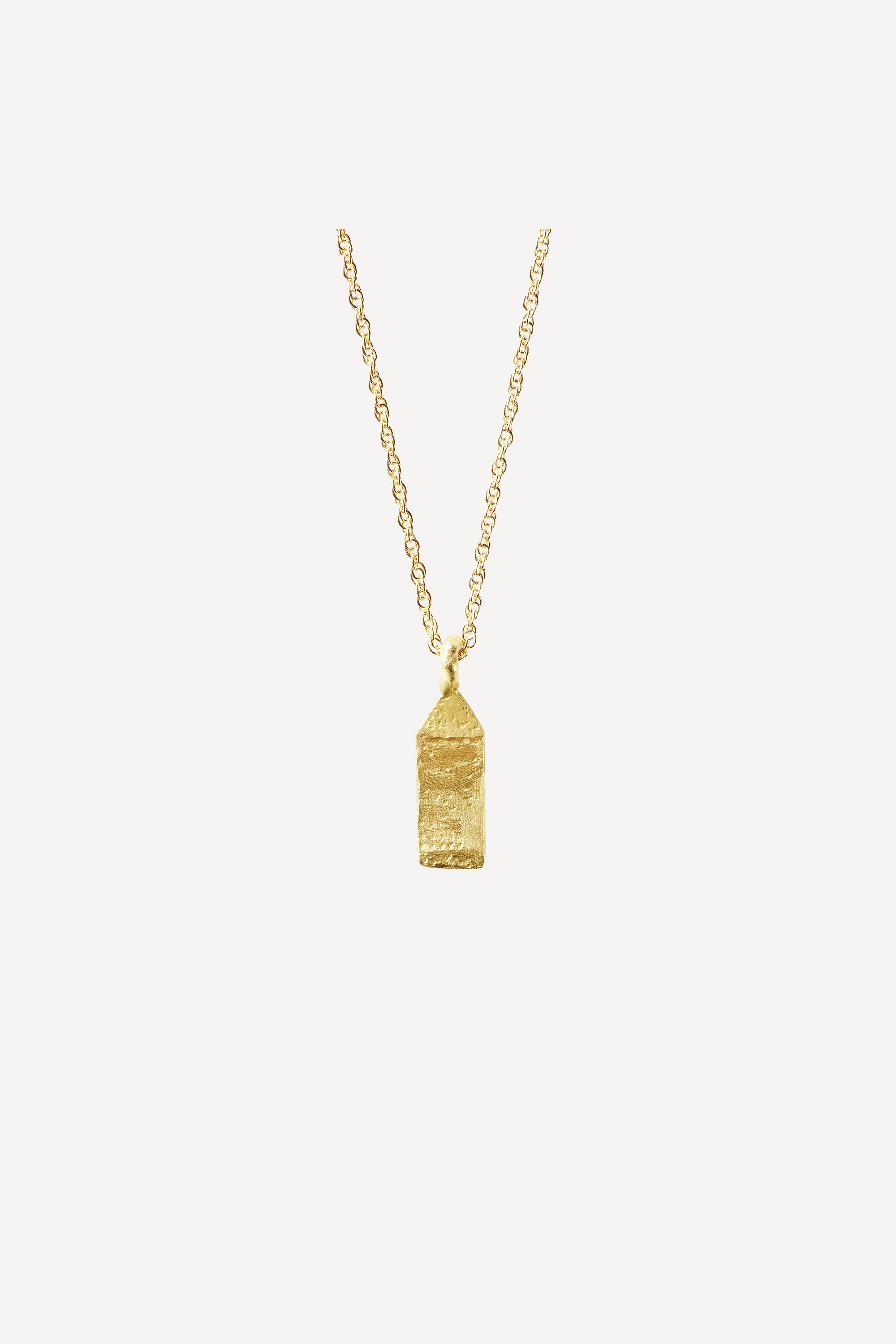 ELHANATI,  PALOMA MAISON SMALL TAG 18K GOLD NECKLACE