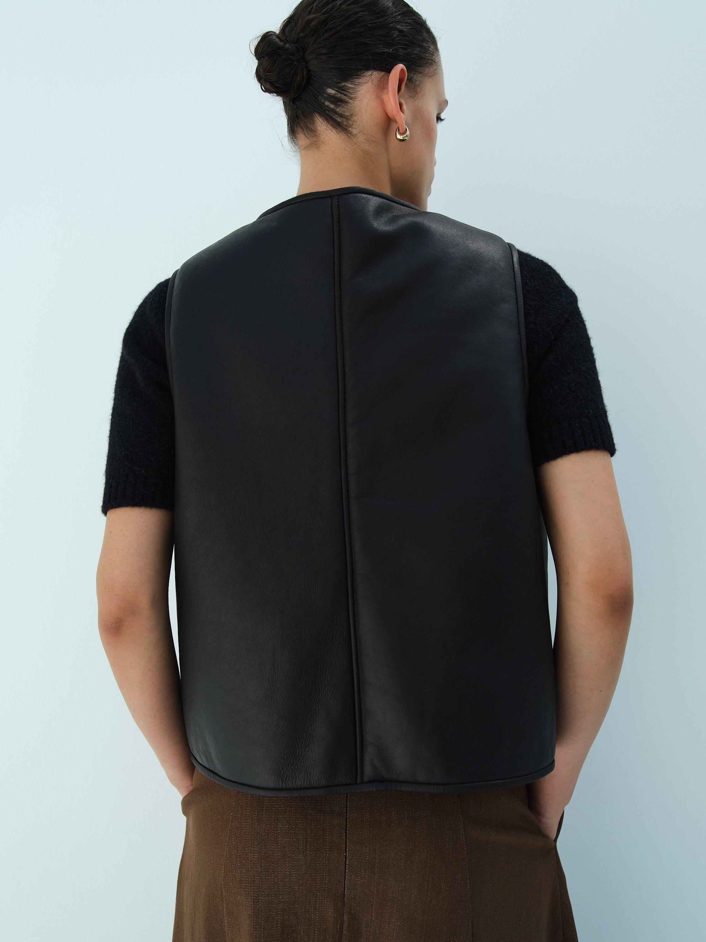 ALLEN VEST SAMPLE / BLACK-BLACK