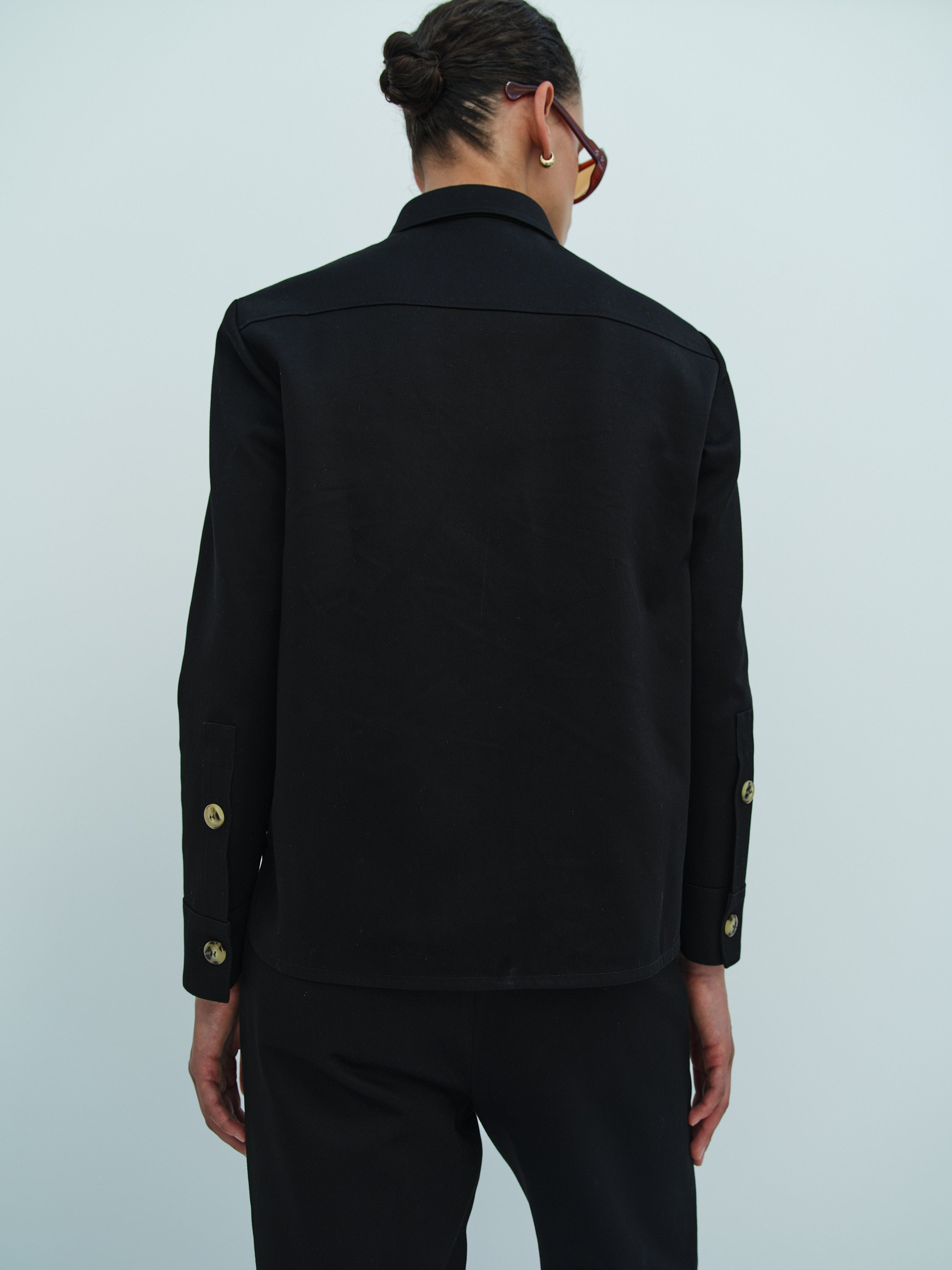 BOB SHIRT / BLACK TWILL