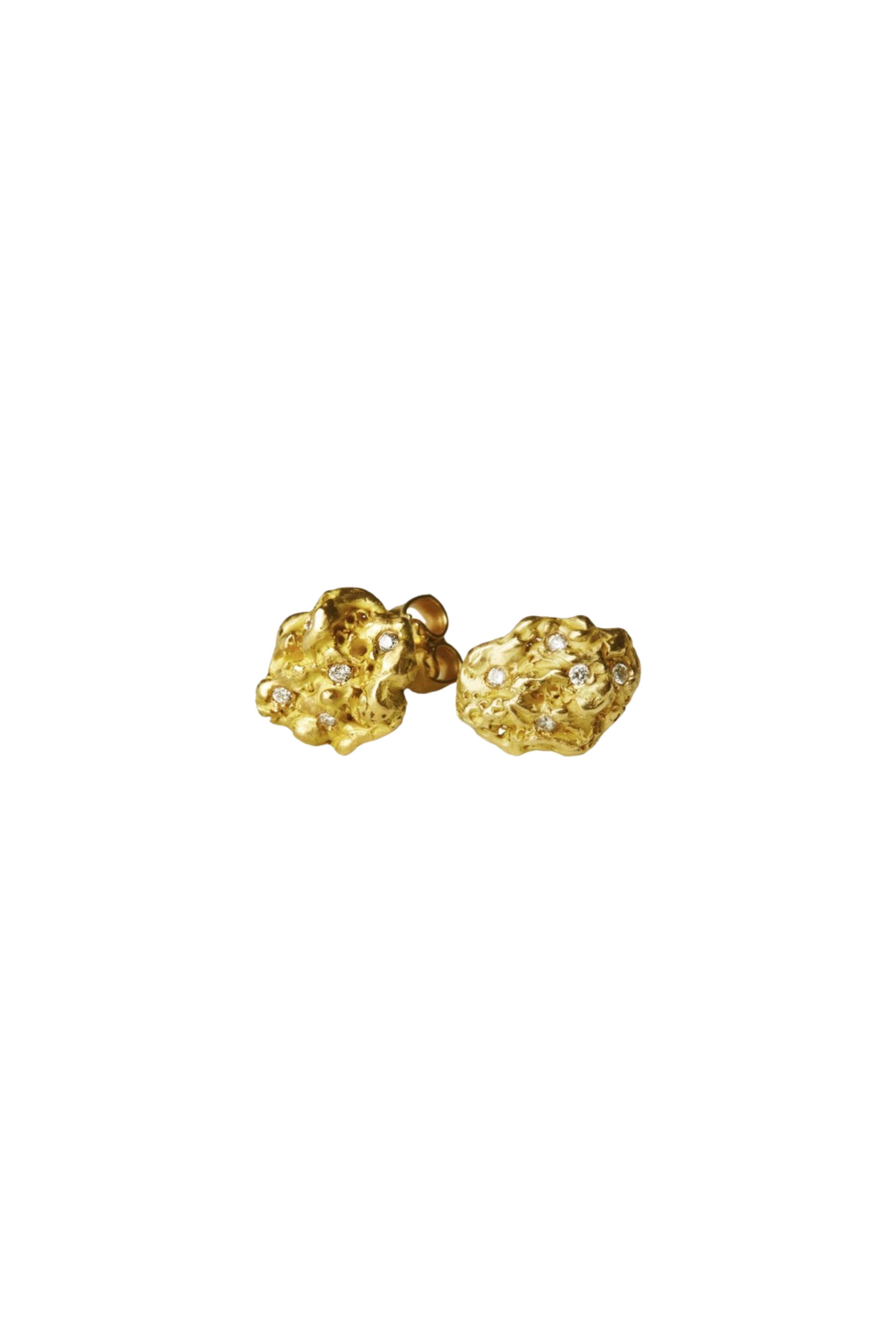 ELHANATI, ROCK CLASSIC 18K GOLD EARRING, SINGLE