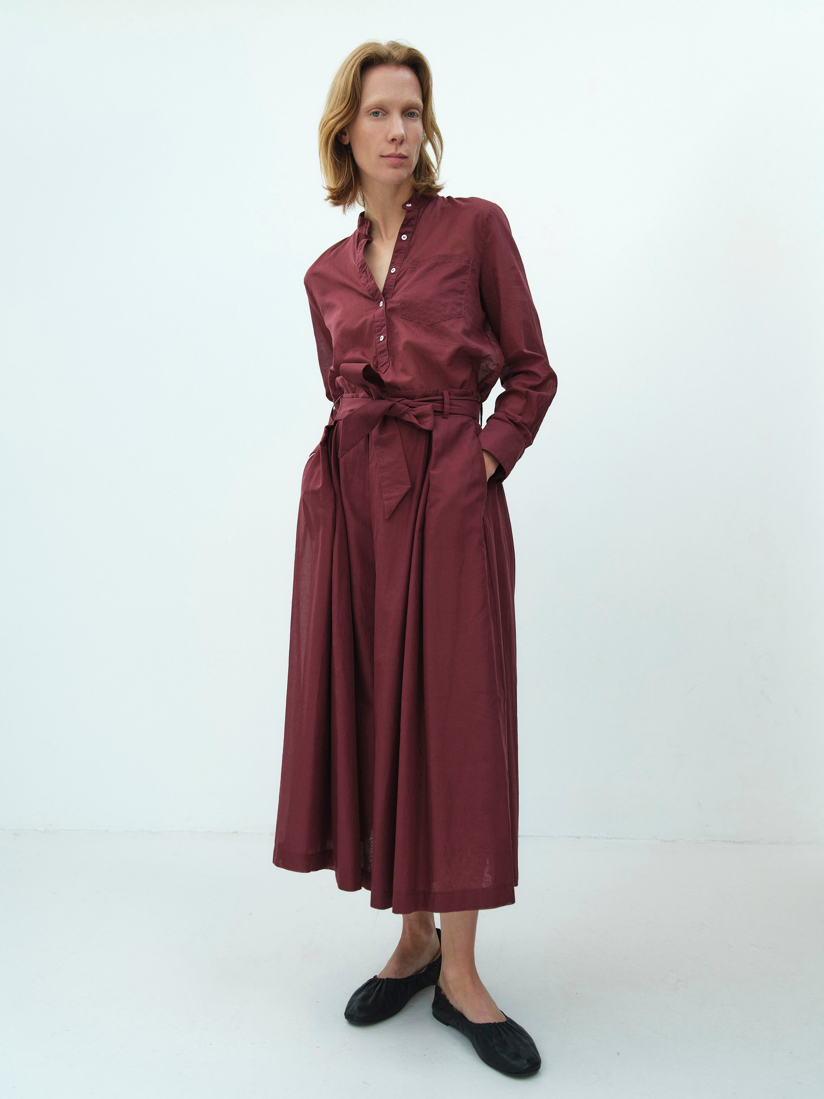 ROSE SKIRT / BORDEAUX