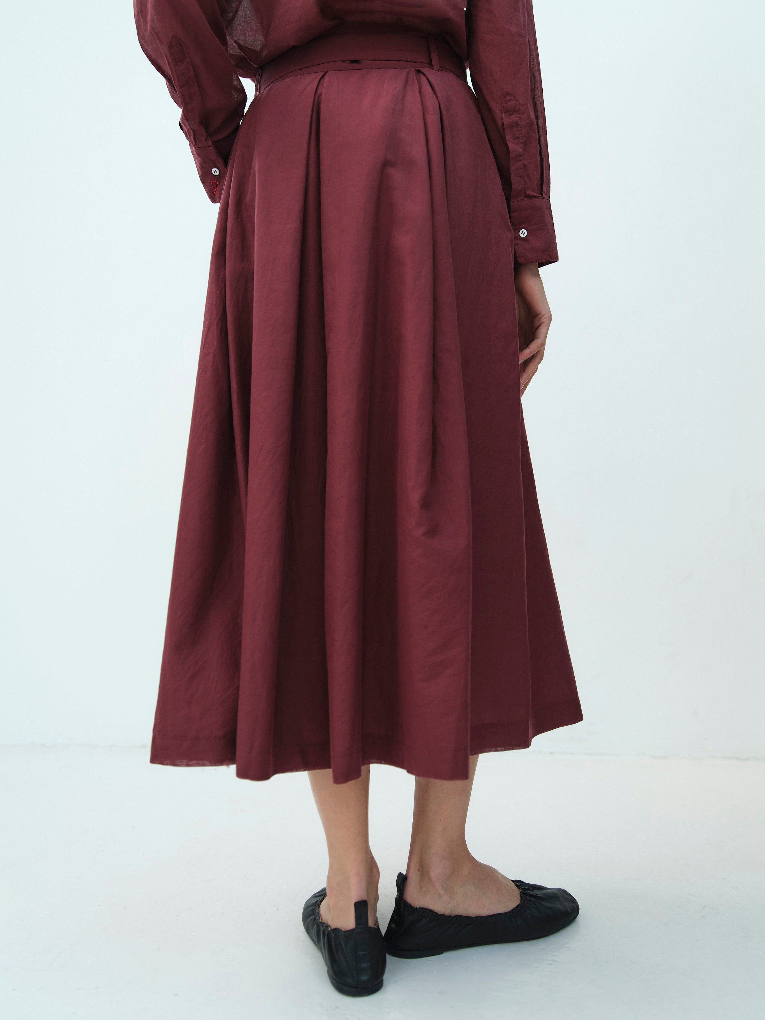ROSE SKIRT / BORDEAUX