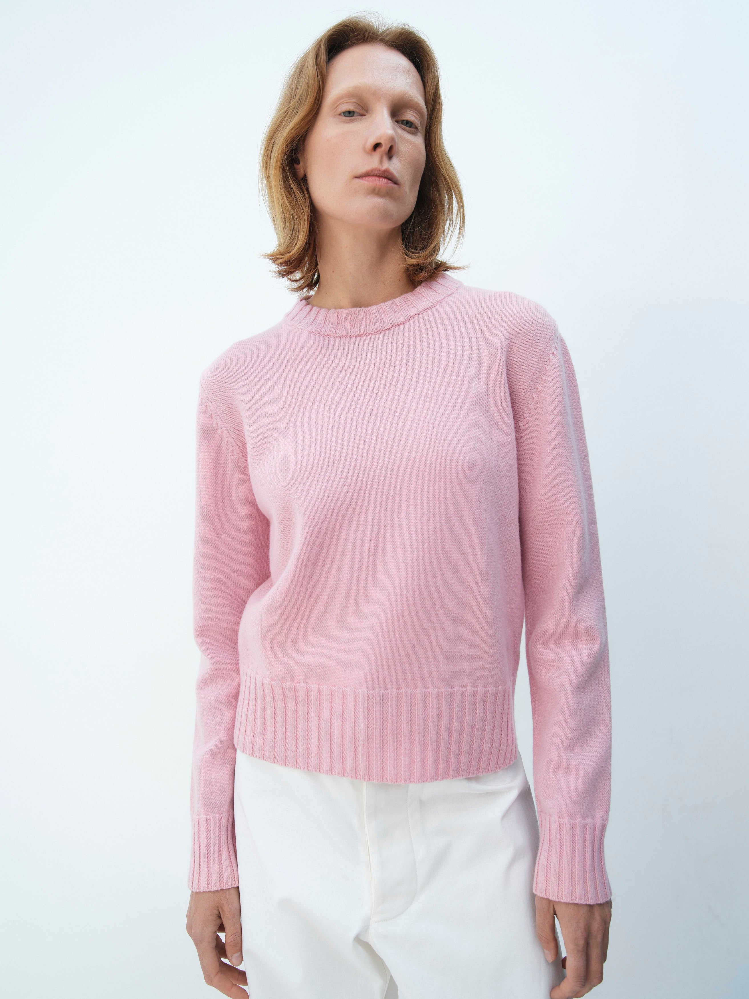 INEZ AND VINOODH JUMPER  / DUSTY ROSE