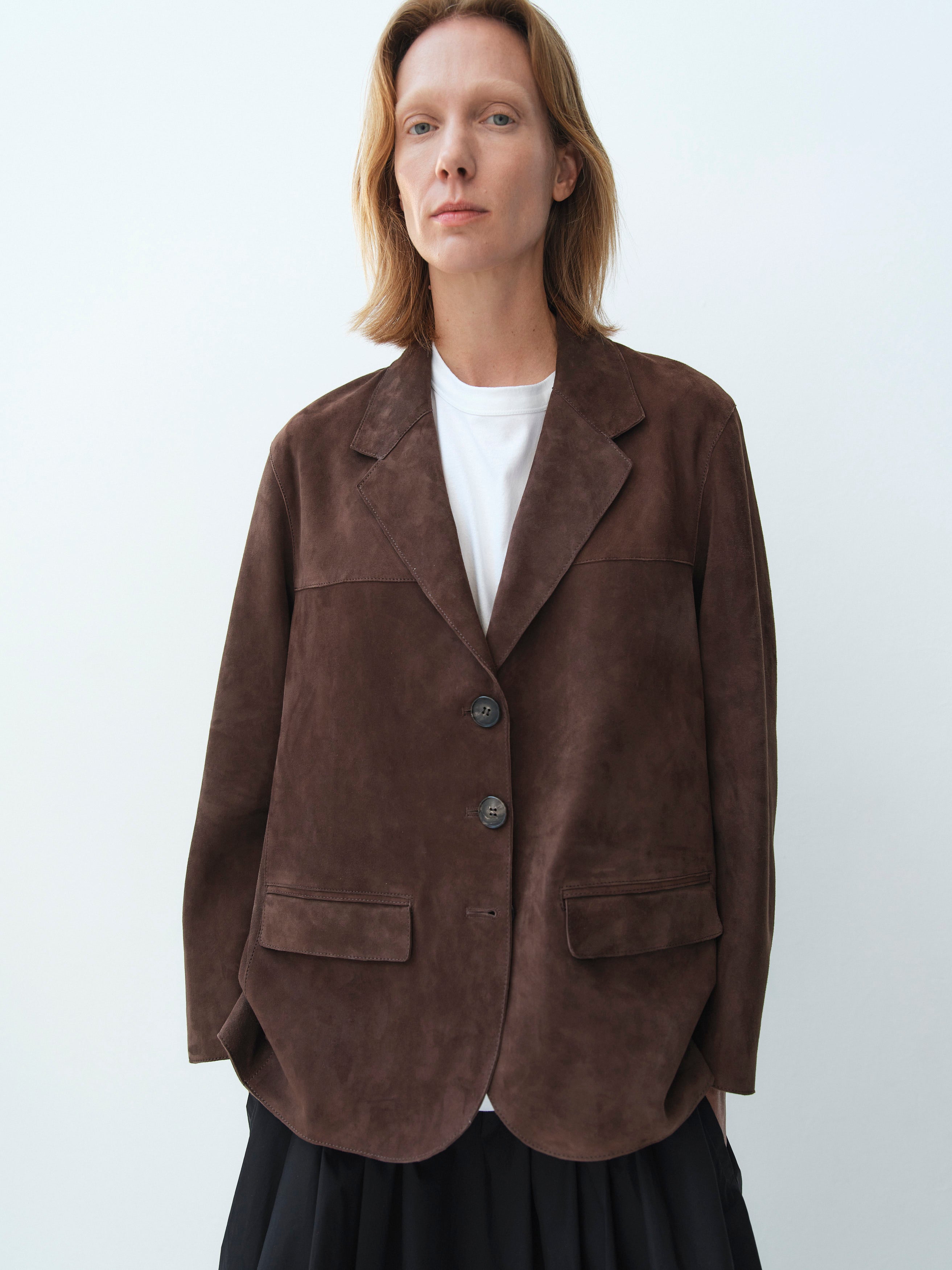 STEVE SUEDE JACKET / HAZELNUT