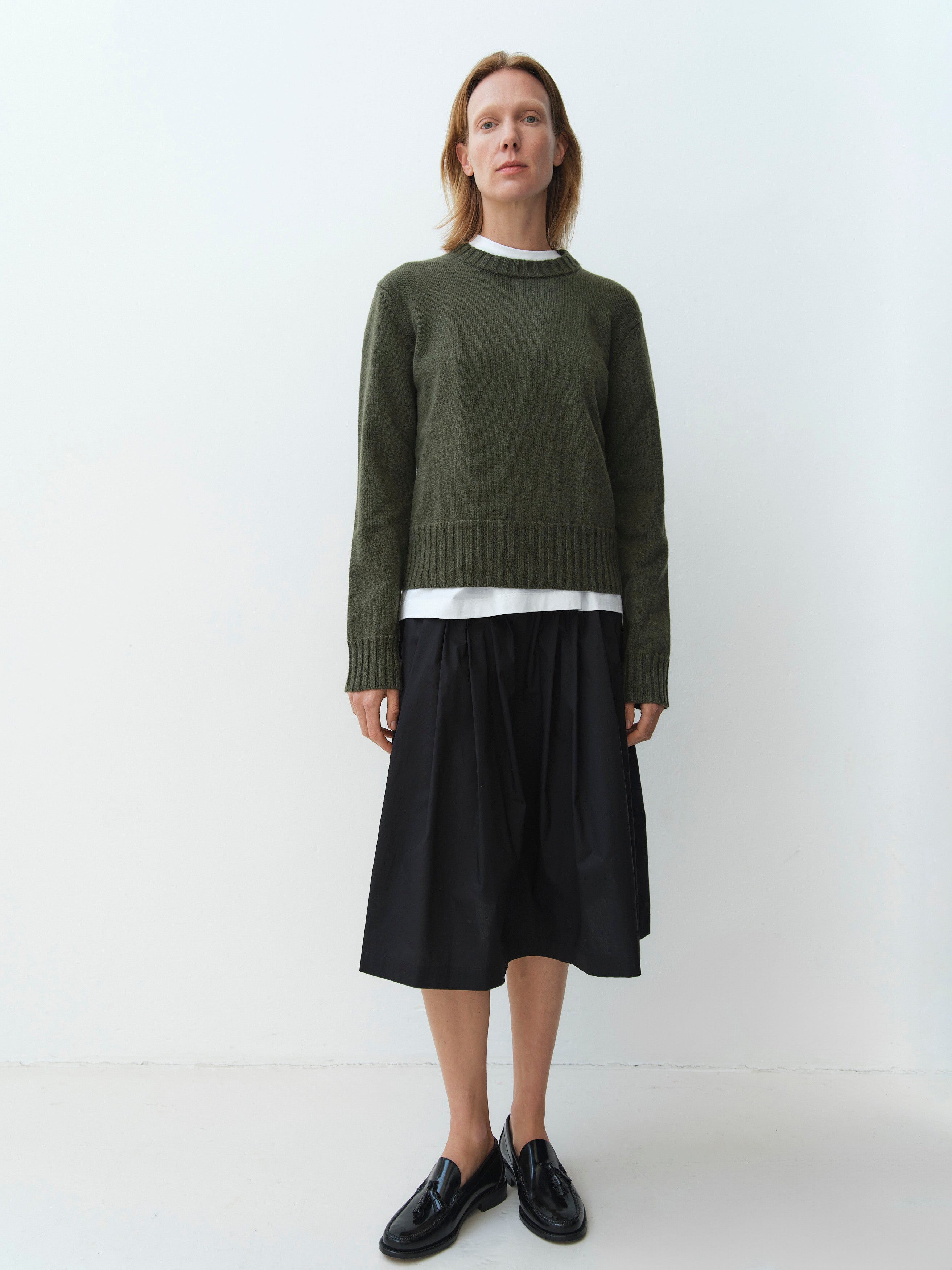 INEZ AND VINOODH JUMPER / GREEN THEE