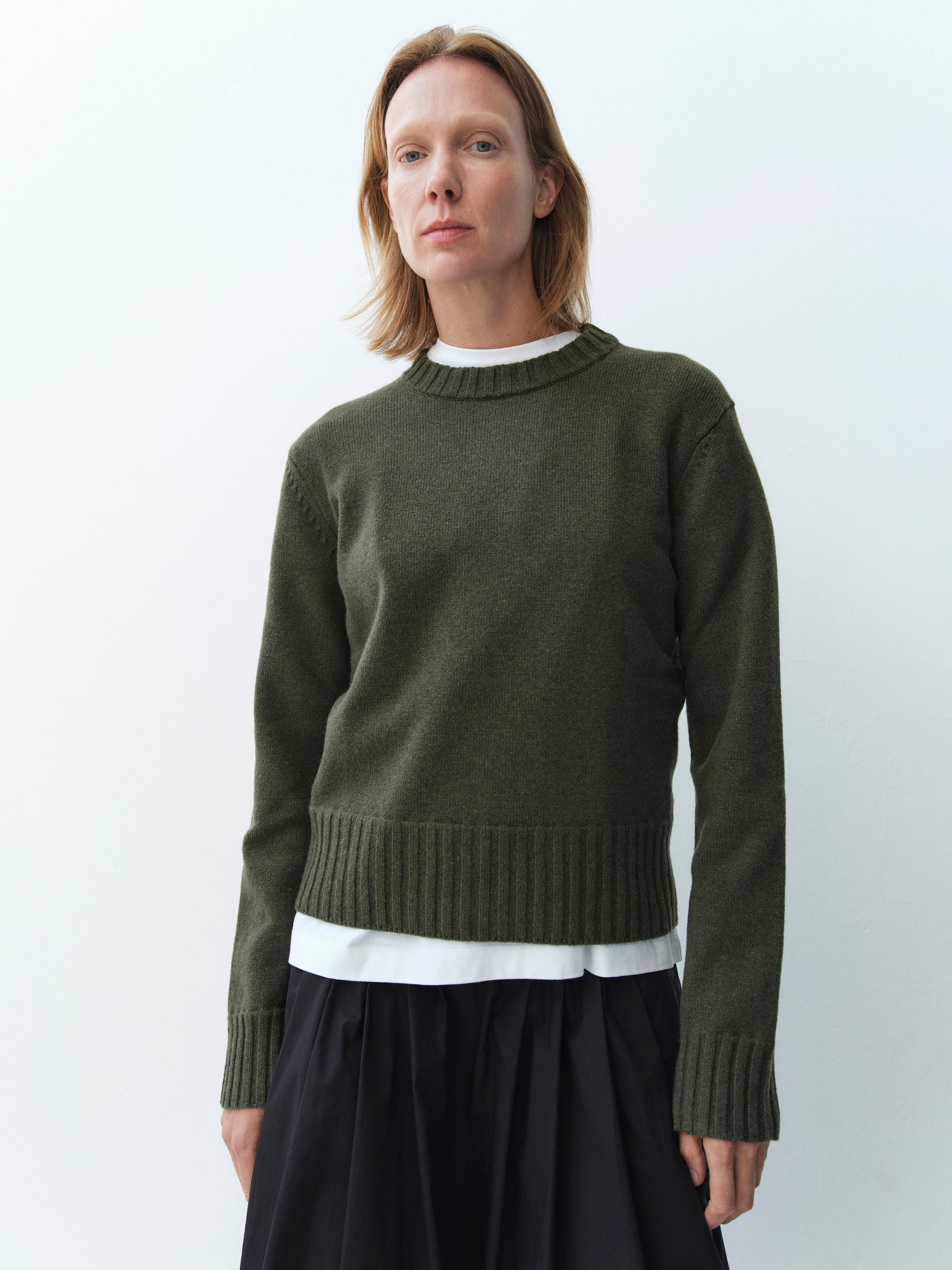 INEZ AND VINOODH JUMPER / GREEN THEE