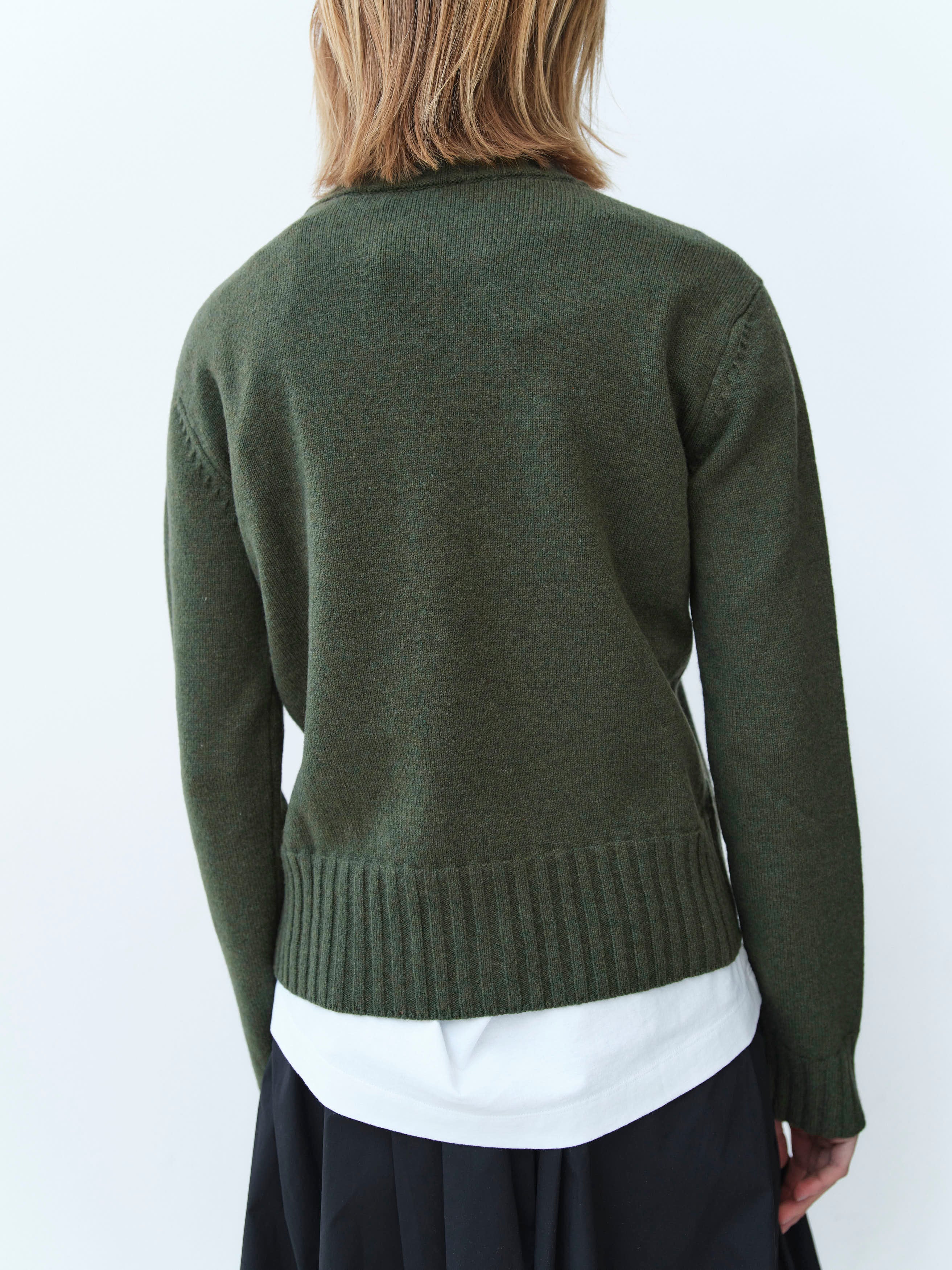 INEZ AND VINOODH JUMPER / GREEN THEE