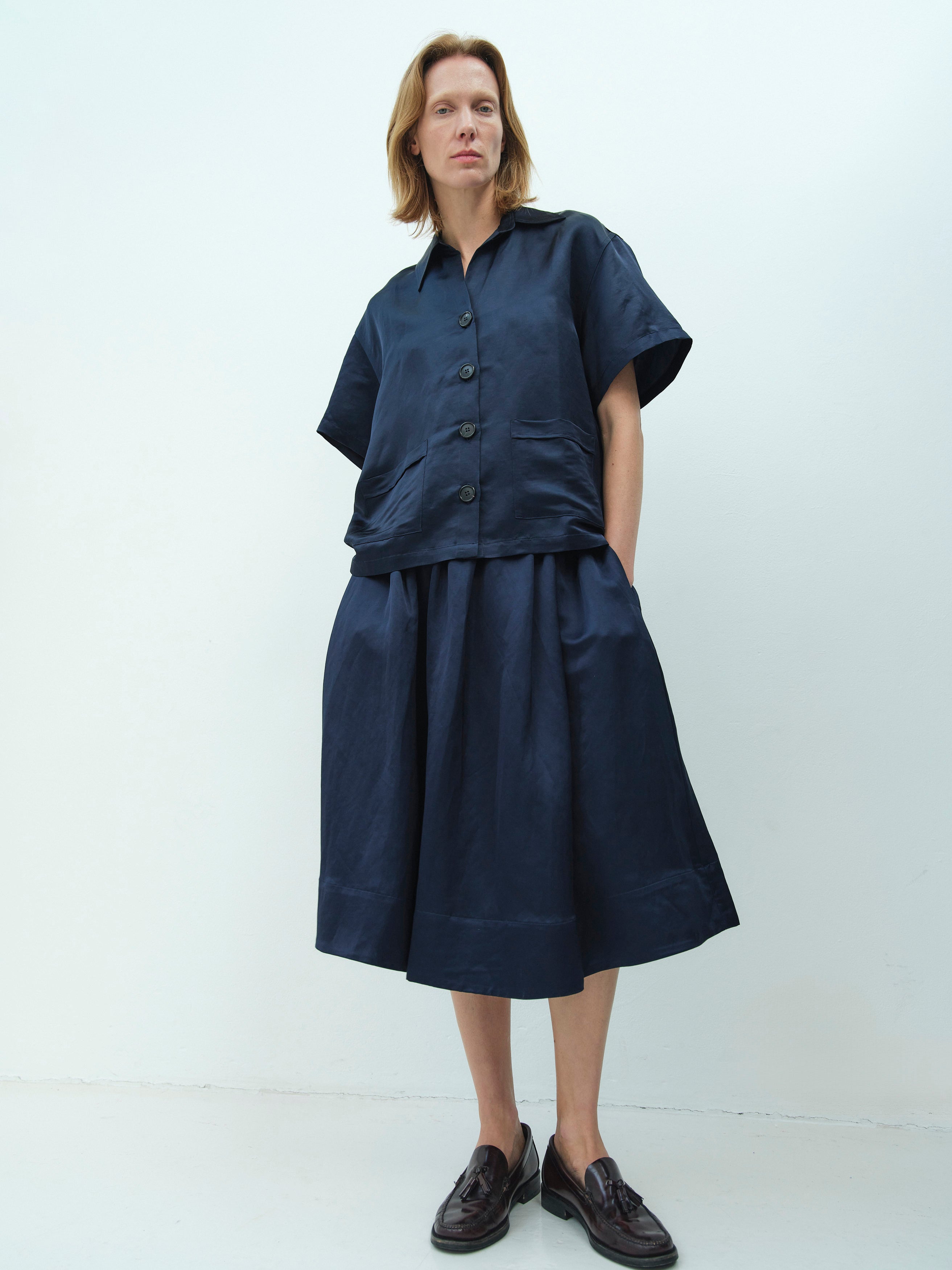 APOLLONIA SKIRT / MIDNIGHT BLUE