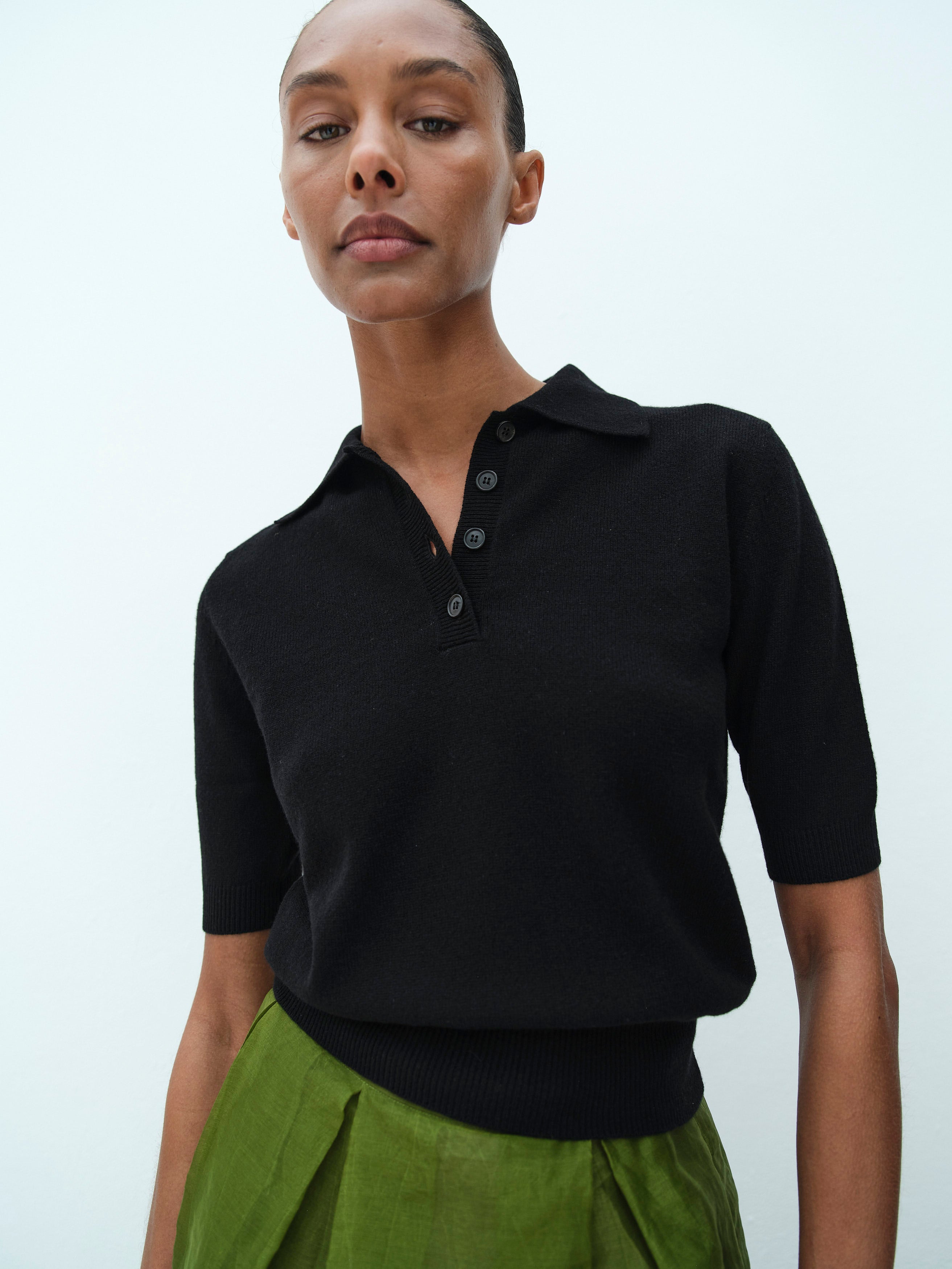 SPRING POLO / BLACK