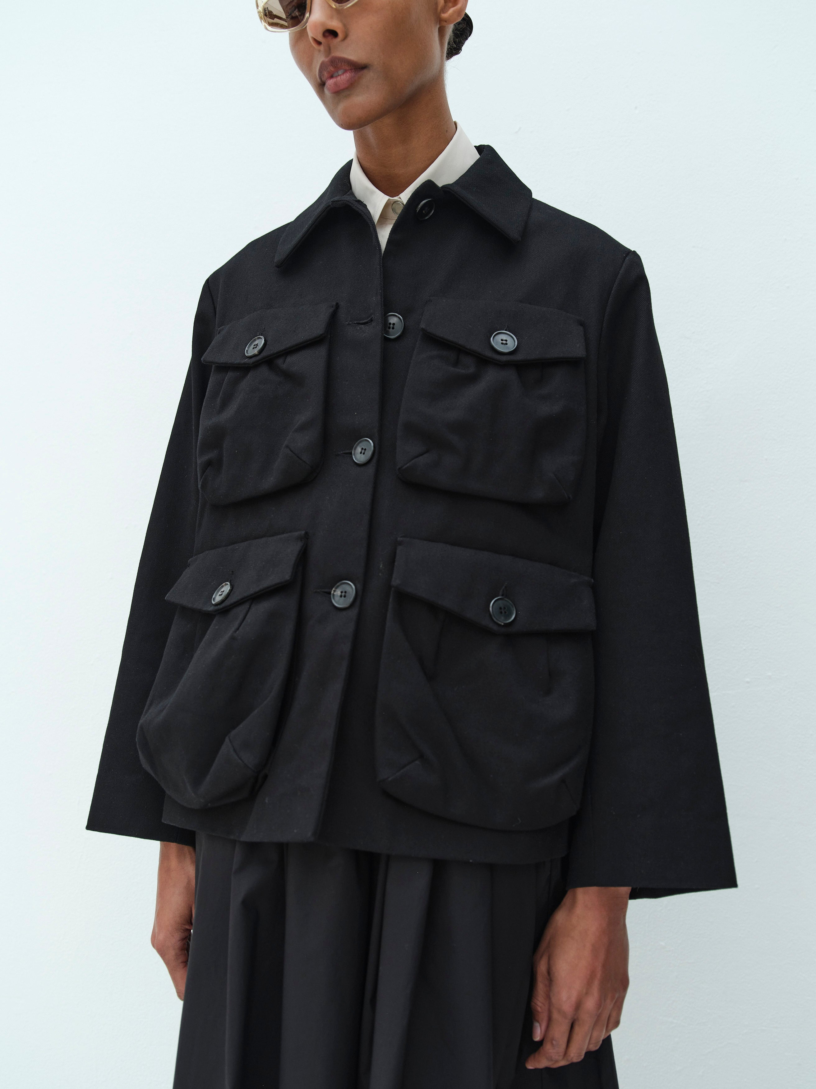 FRANK JACKET / BLACK TWILL