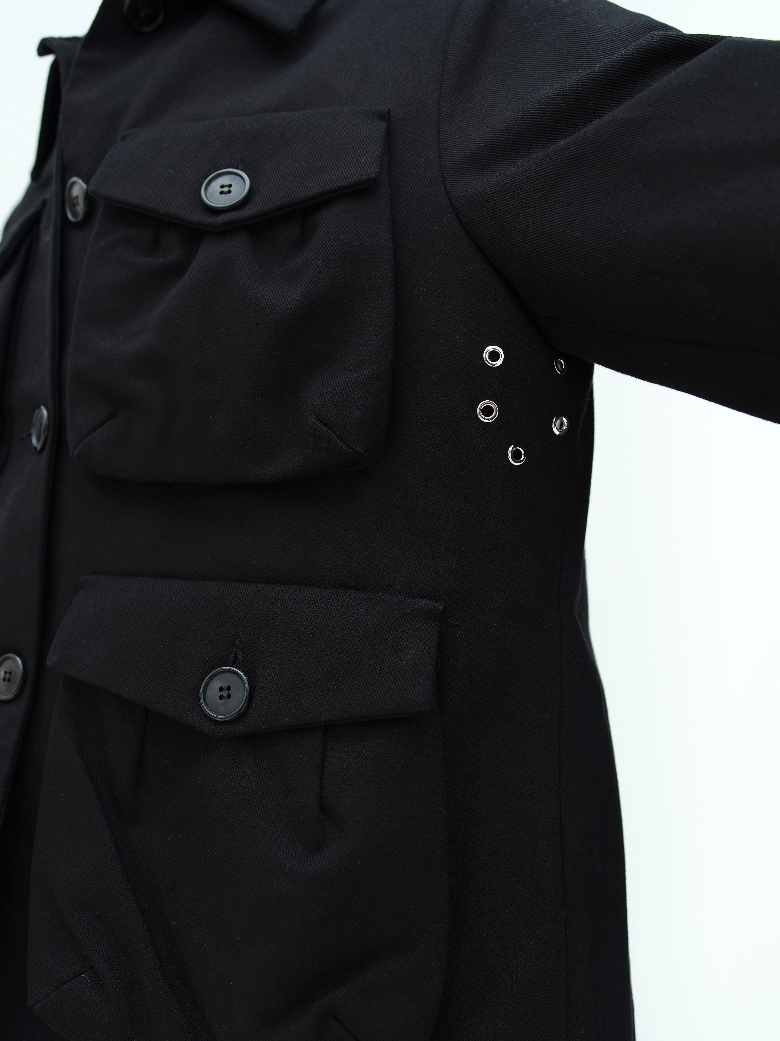 FRANK JACKET / BLACK TWILL