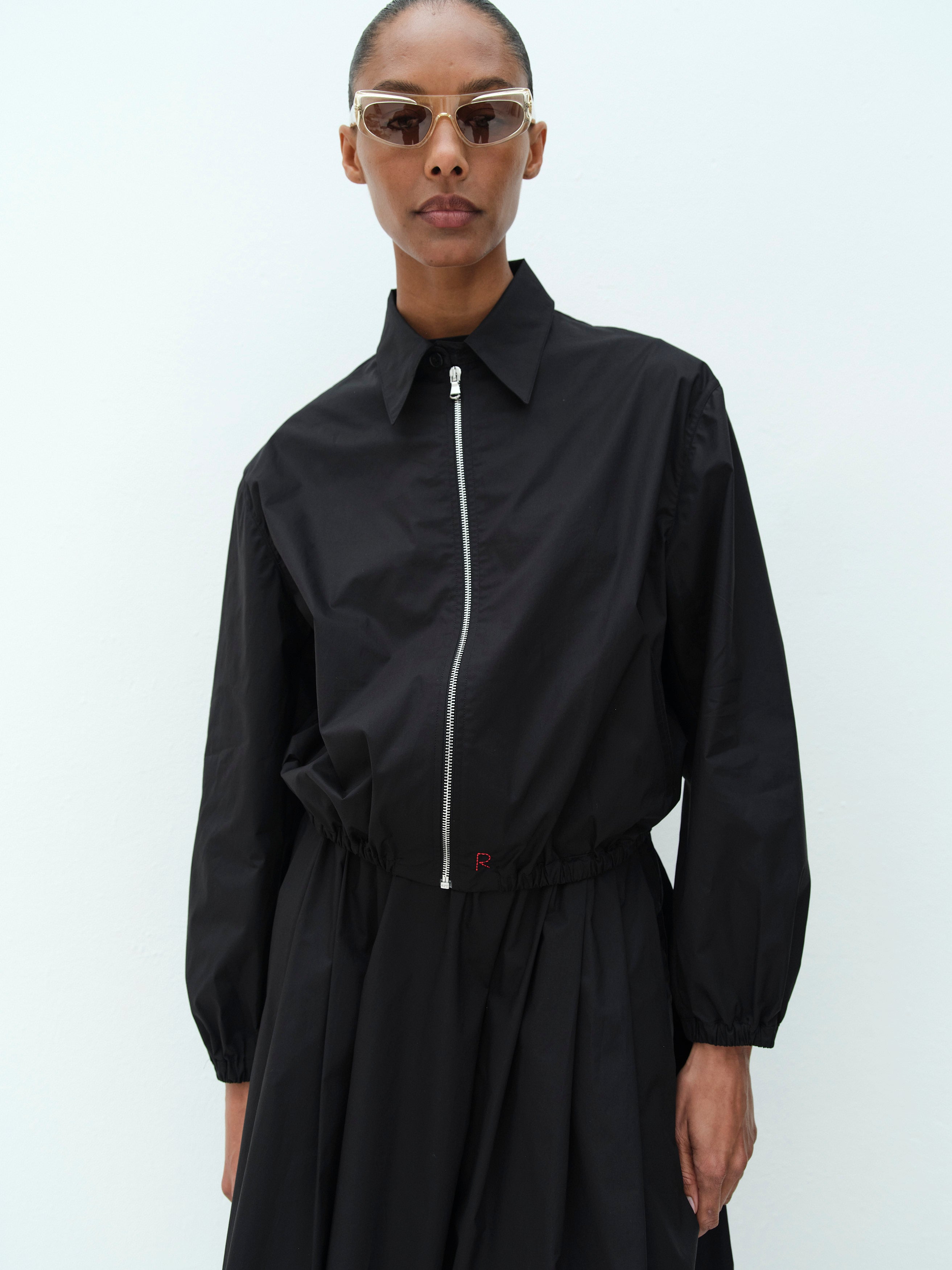 RALPH JACKET / BLACK POPLIN