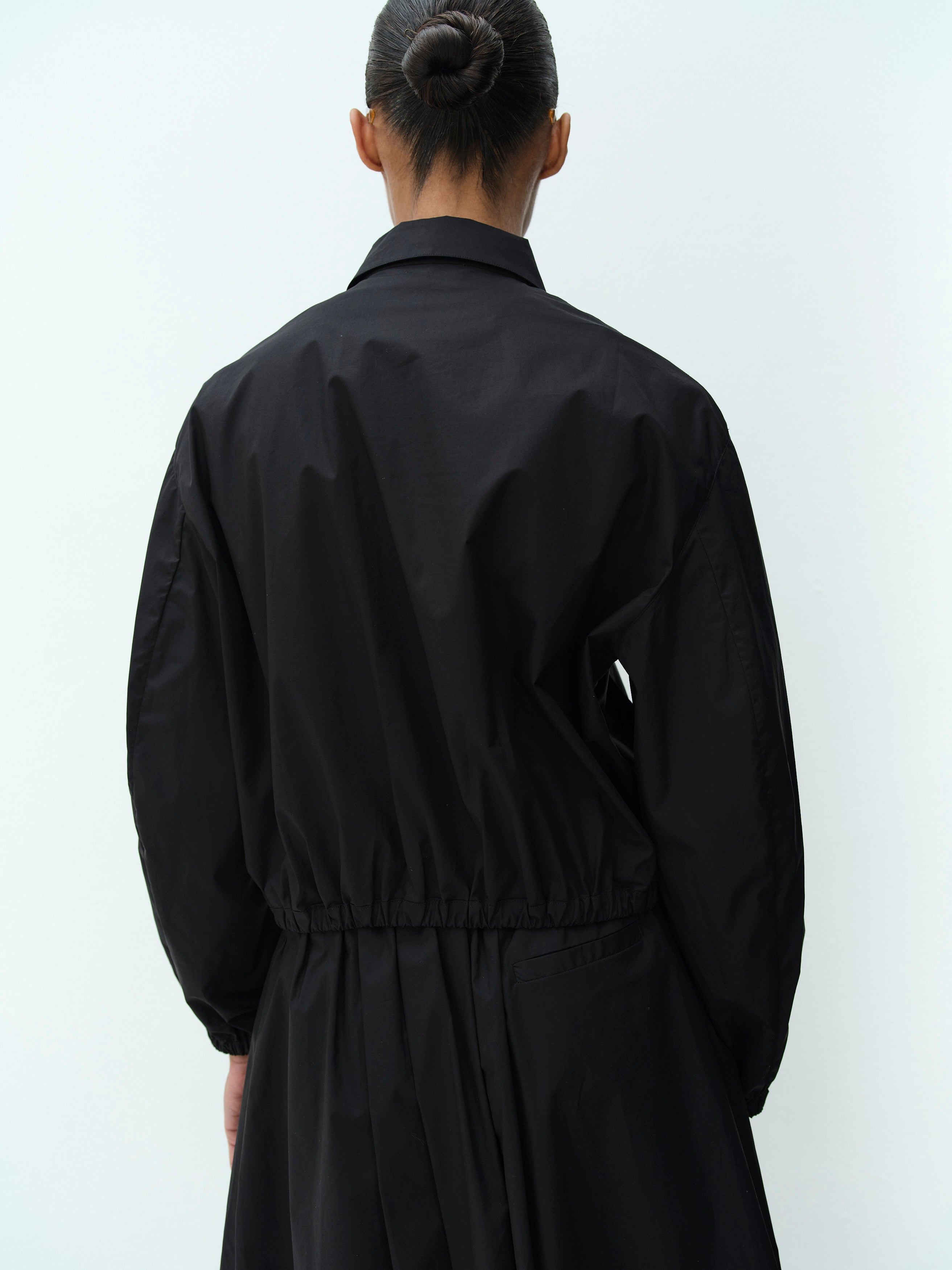 RALPH JACKET / BLACK POPLIN