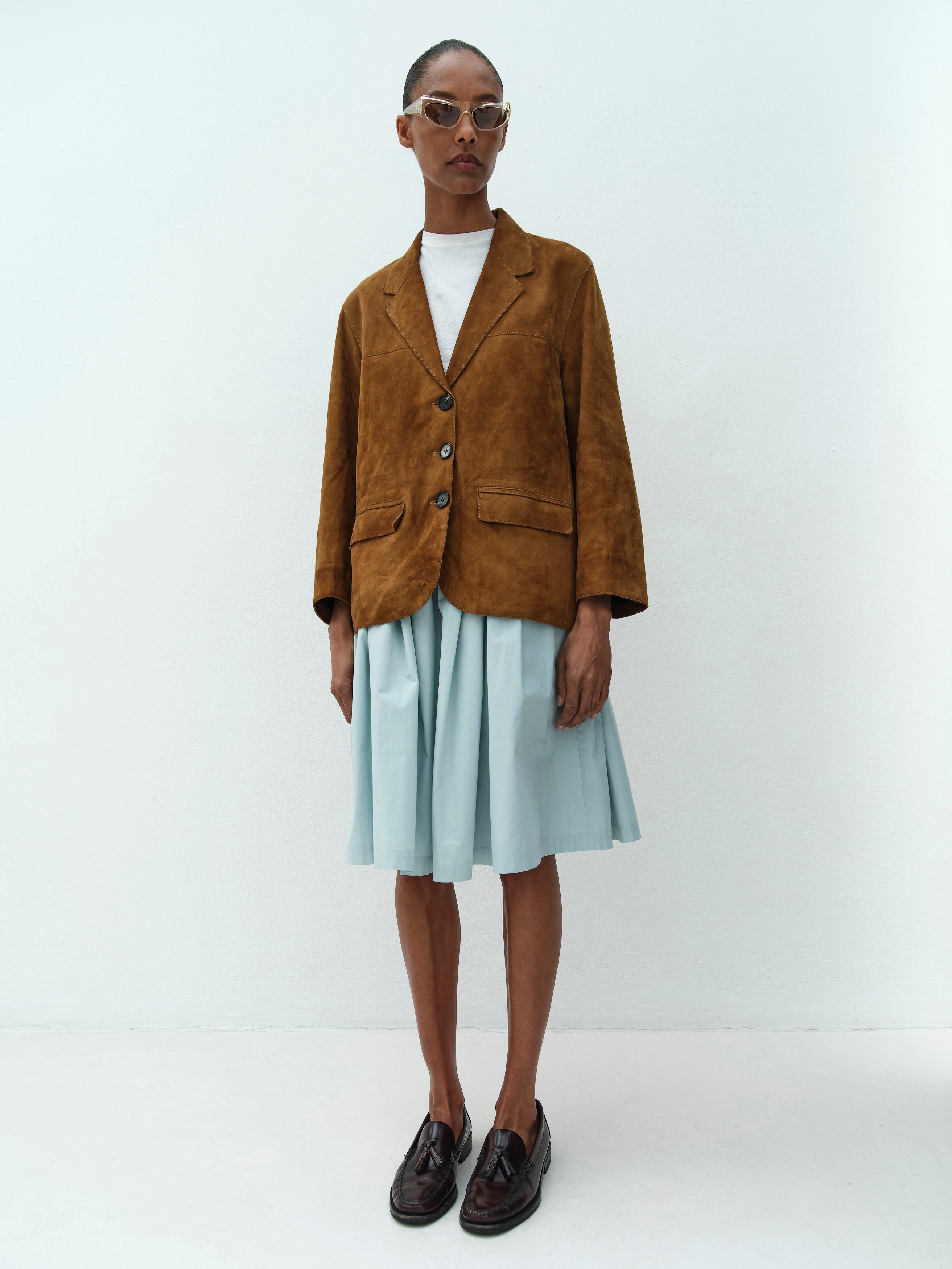 STEVE SUEDE JACKET / TOFFEE