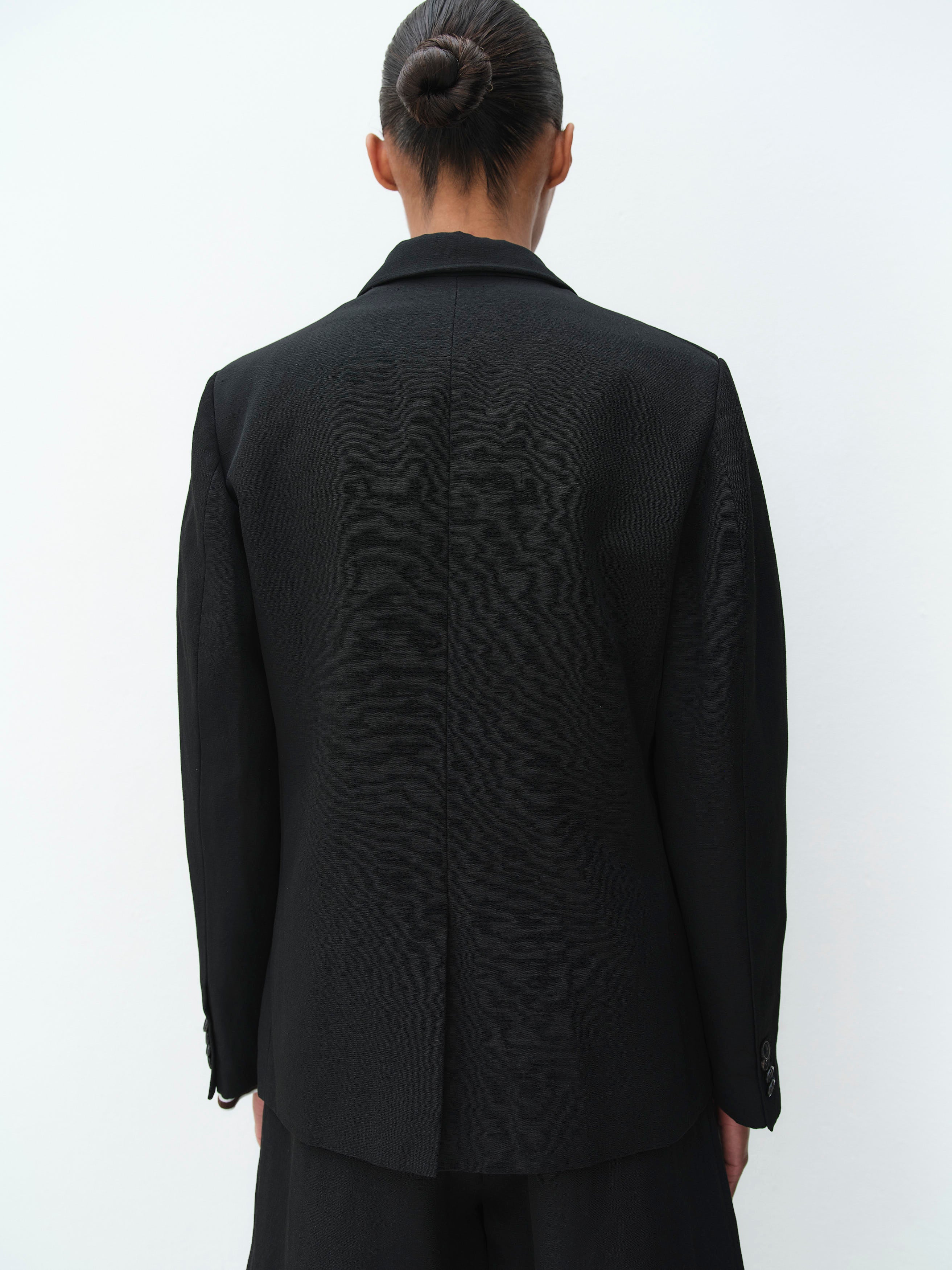KEATON JACKET / BLACK LINEN