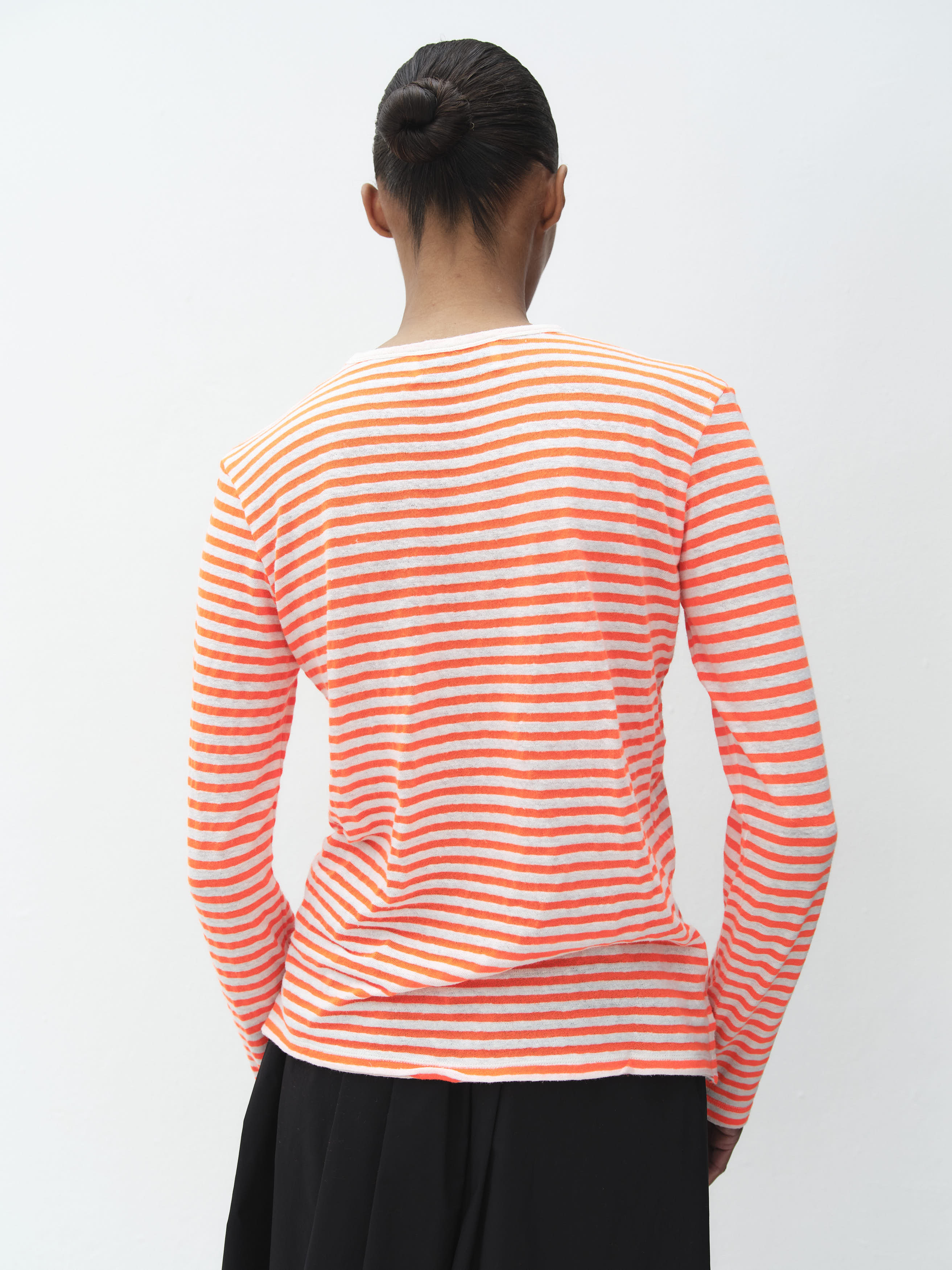 PALOMA TEE / NEON ORANGE-ECRU