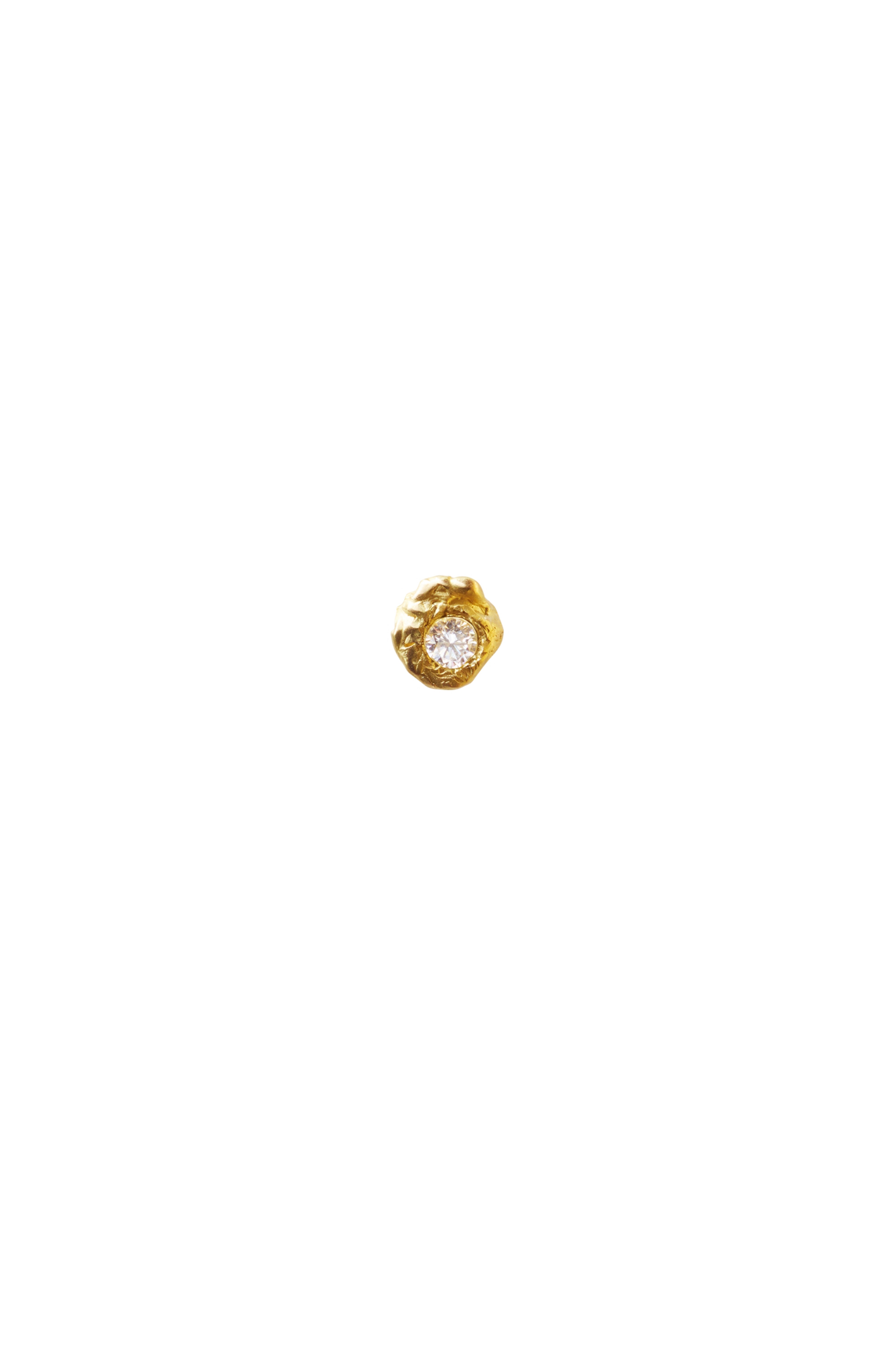 ELHANATI, IMAN 0,05CT DIAMOND 18K GOLD EARRING, SINGLE