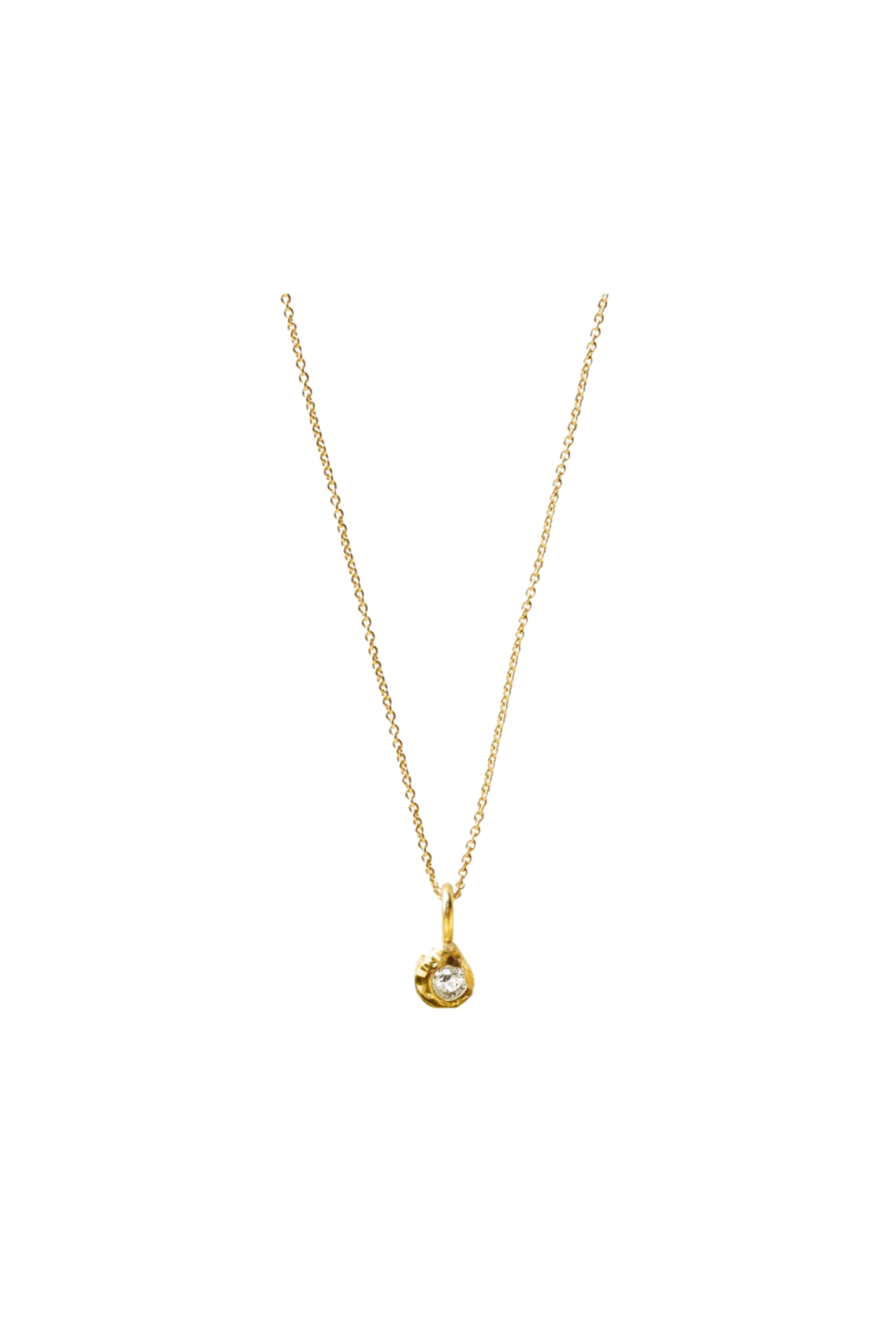 ELHANATI,  IMAN 0,10CT DIAMOND 18K GOLD NECKLACE