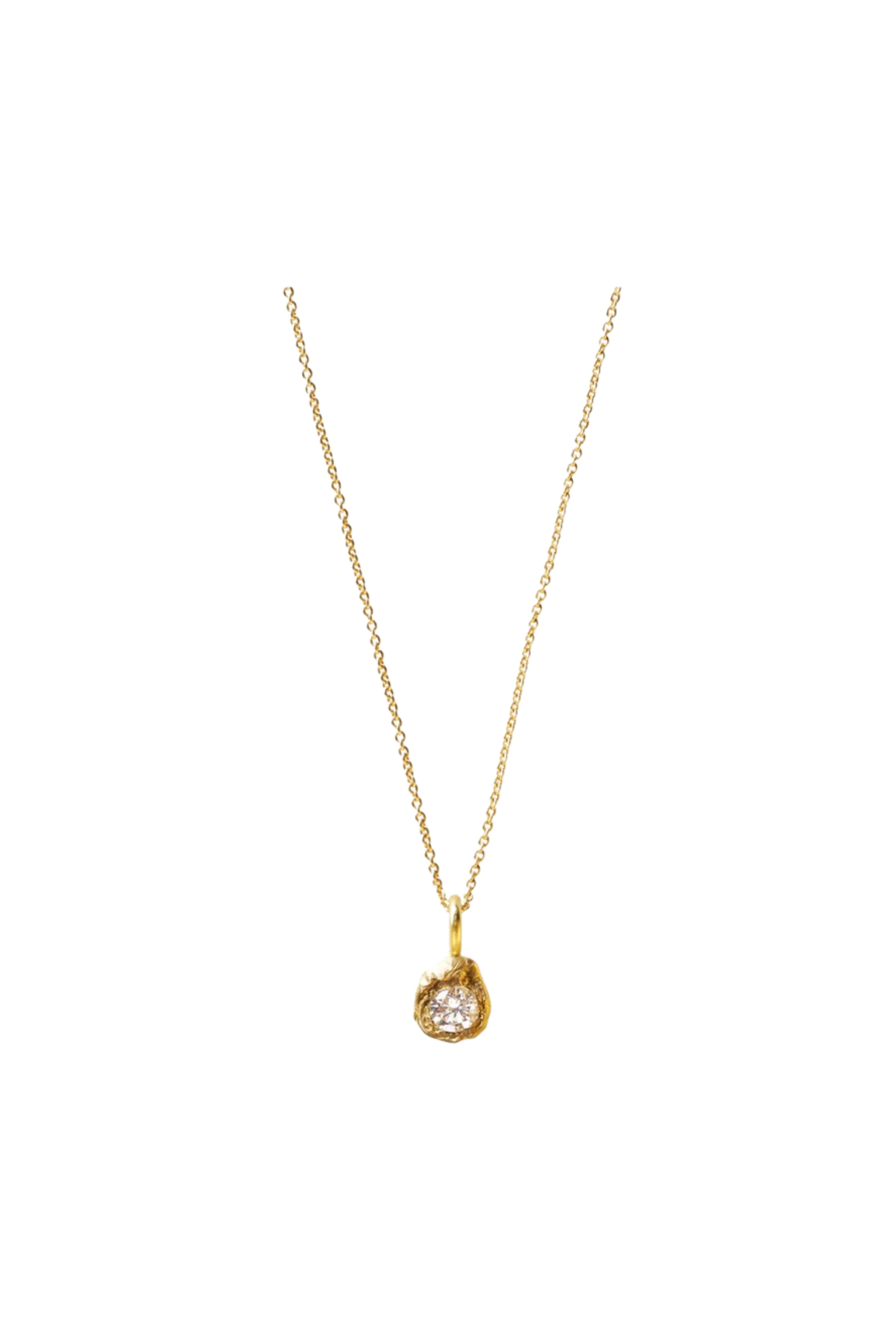 ELHANATI, IMAN 0,20CT DIAMOND 18K GOLD NECKLACE