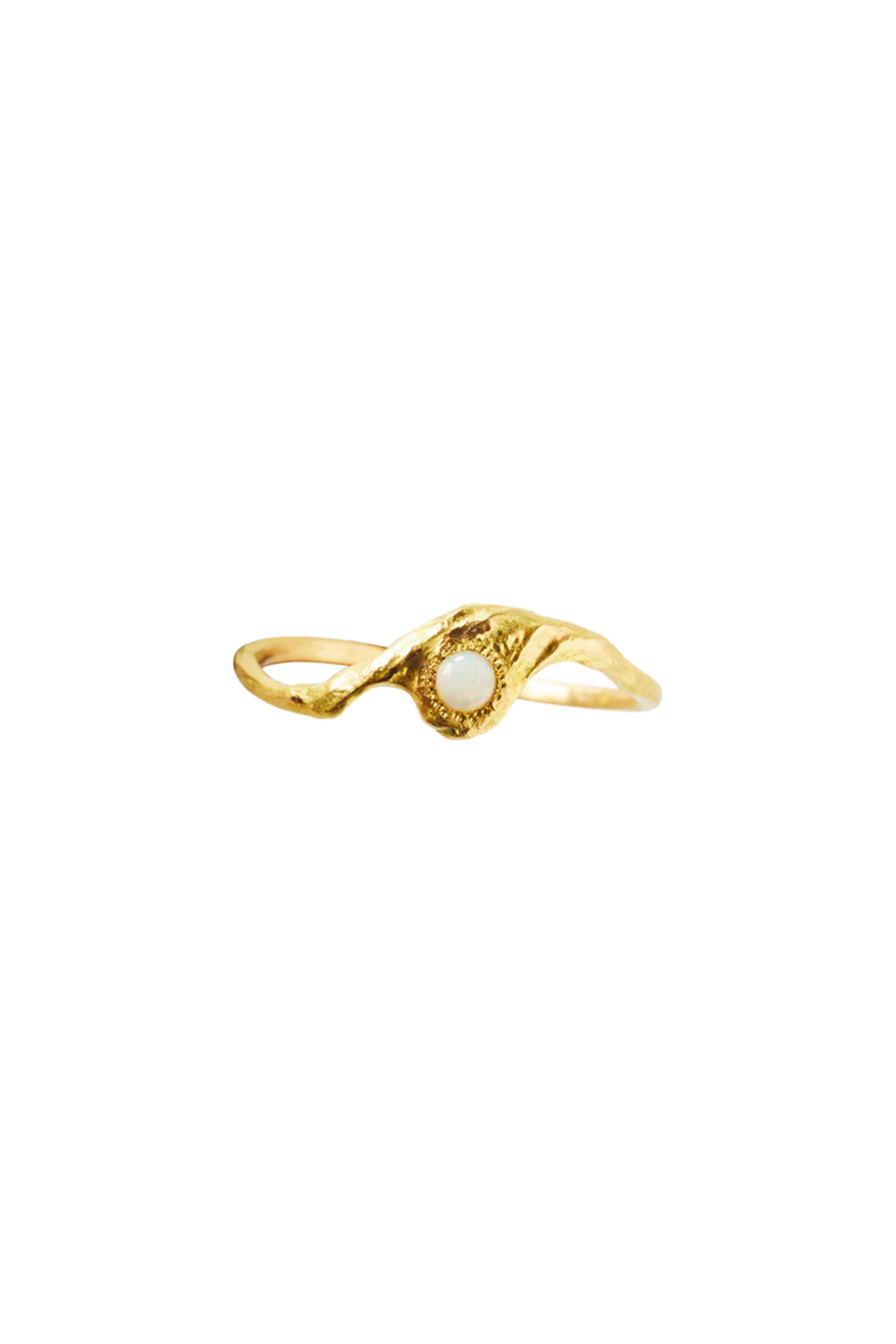 ELHANATI, IMAN PETIT 0,05CT OPAL 18K GOLD RING