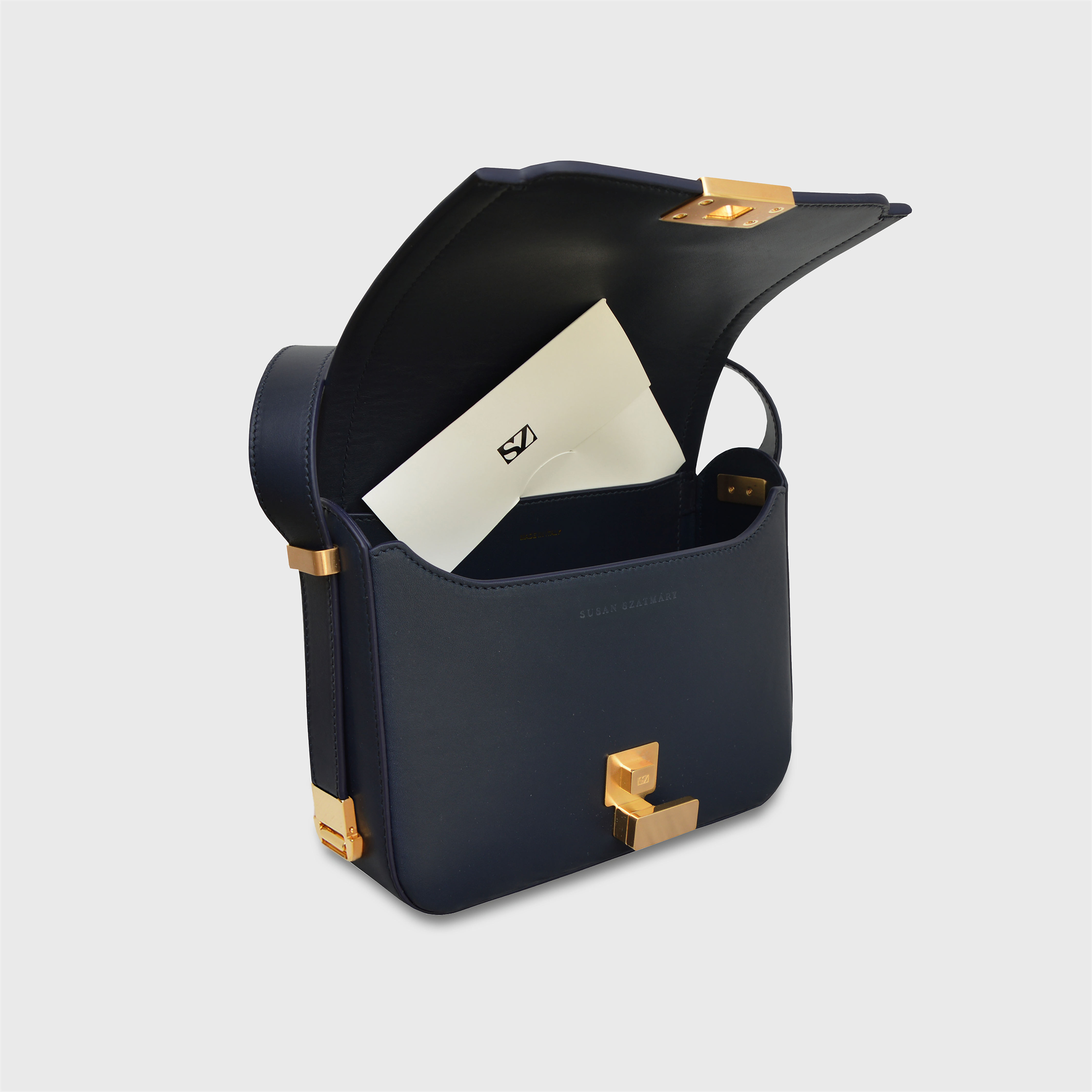 SUSAN SZATMARY, MINI PALAIS ROYAL / NAVY-GOLD