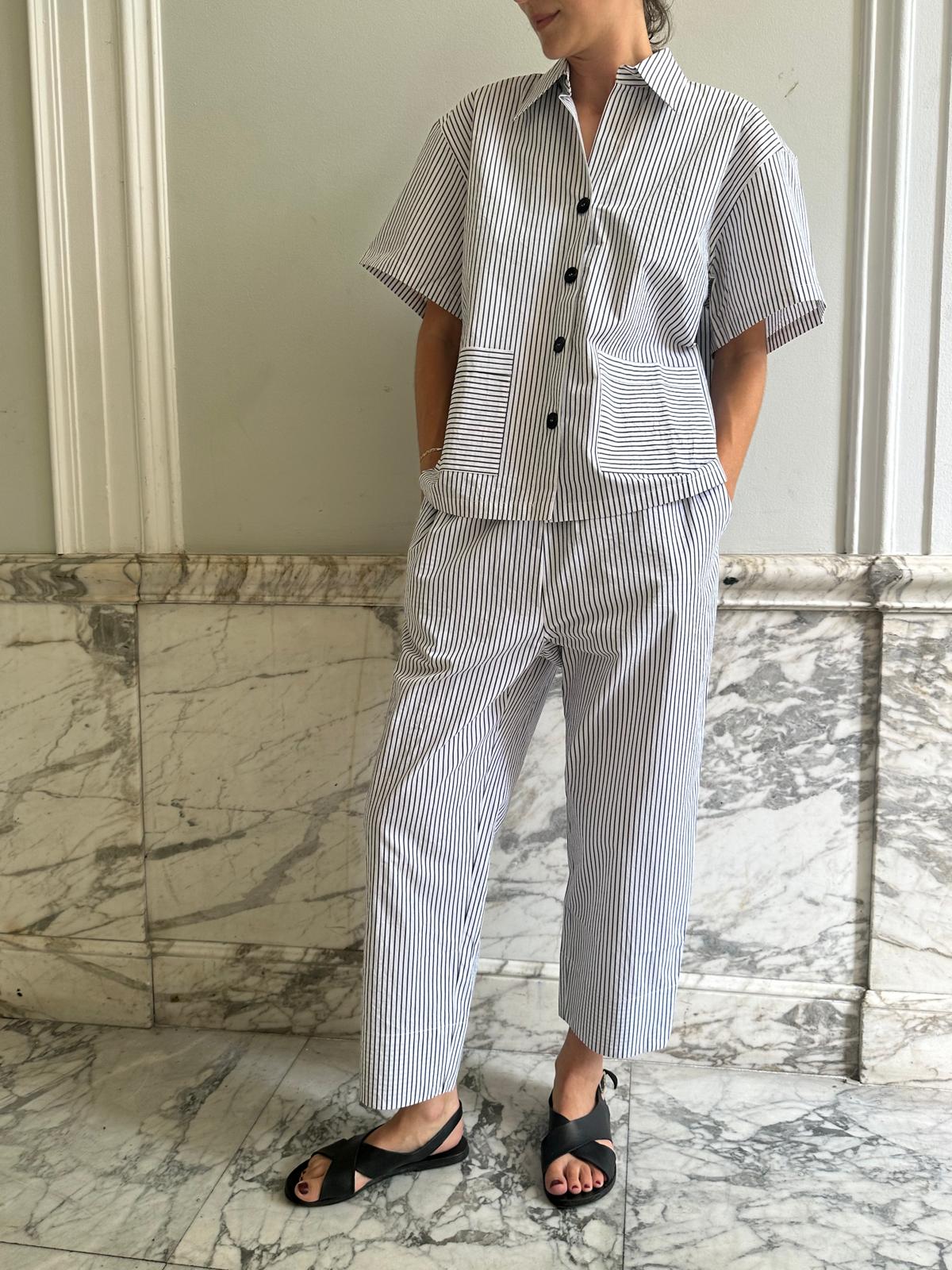HAVANA SHIRT / NAVY-WHITE
